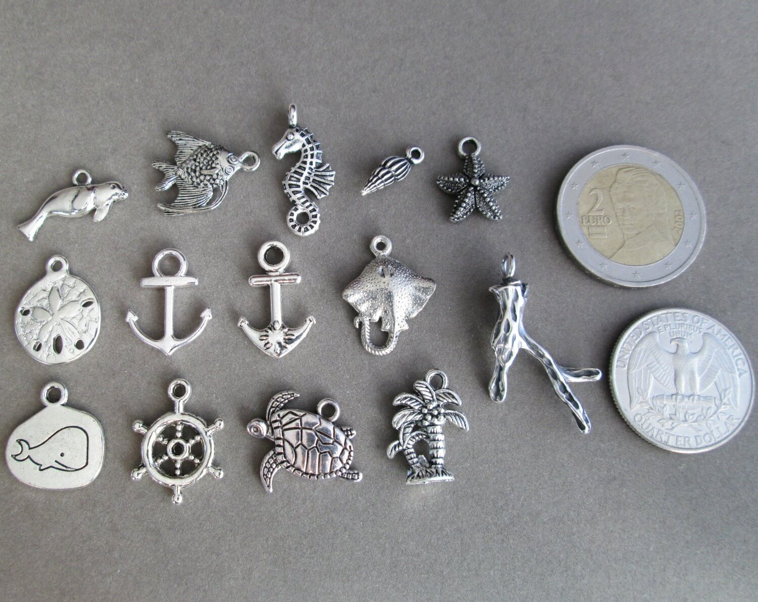 Ocean Charm Add-Ons: Sea & Beach-Themed Small Pendant Charms — CindyLouWho2