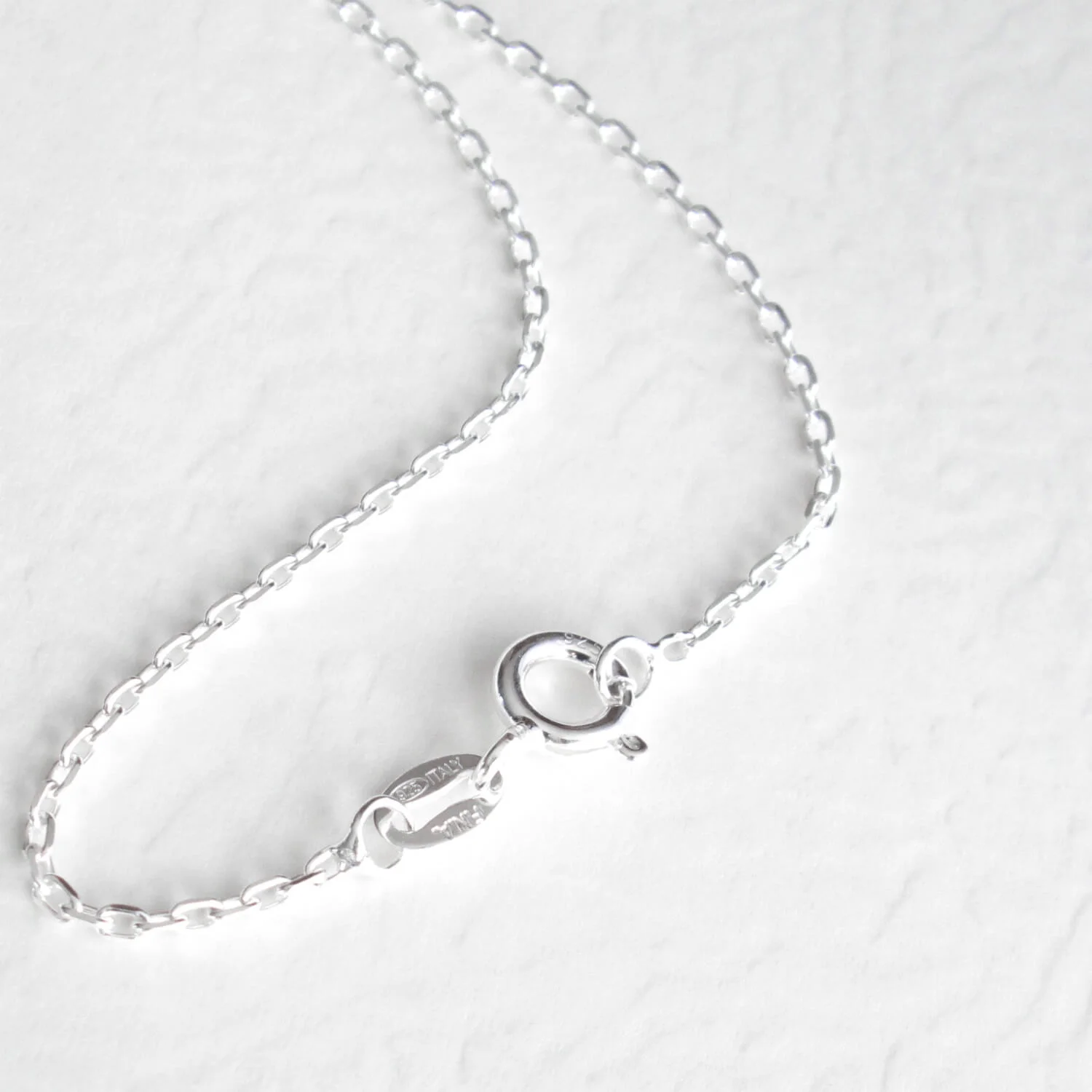 Plain Sterling Silver Anchor Chain