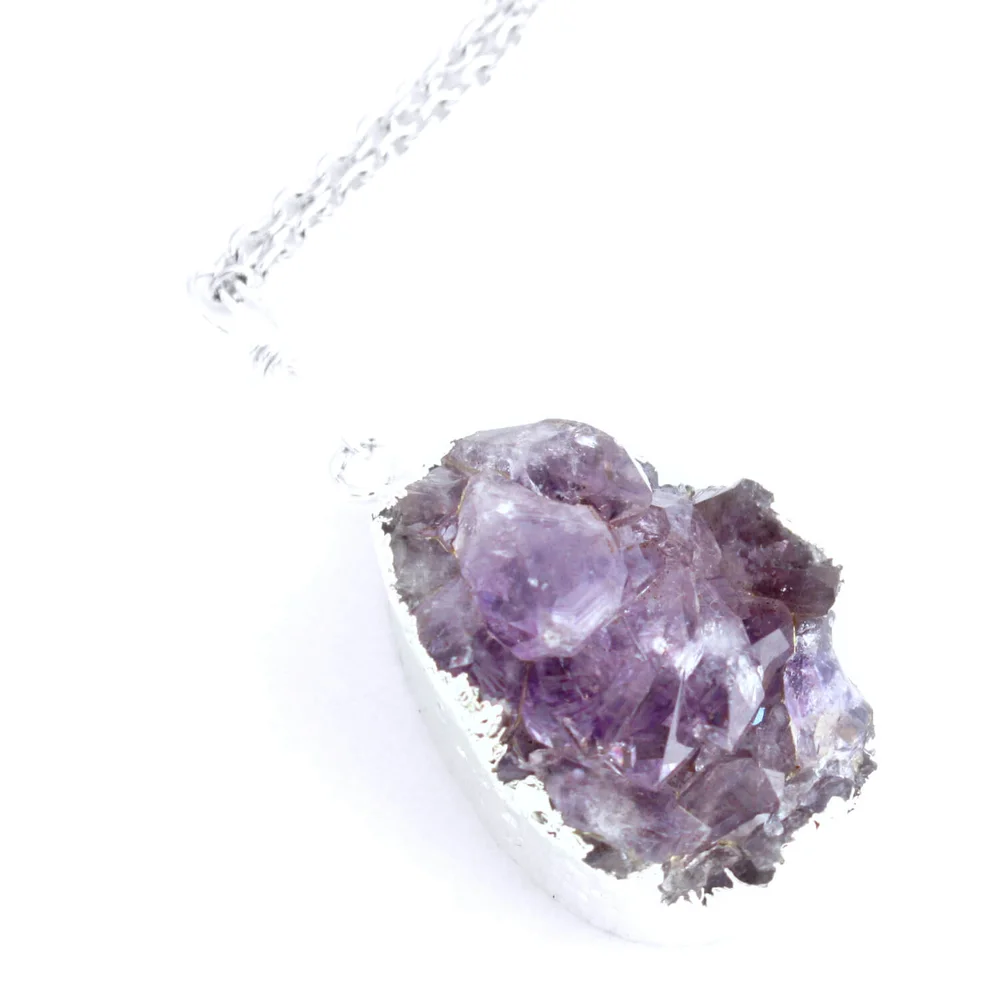 Approx 19pcs,Natural Amethyst Faceted nuggets,Raw Purple crystal quartz Freeform cut slice Pendants Necklace Jewelry supplies