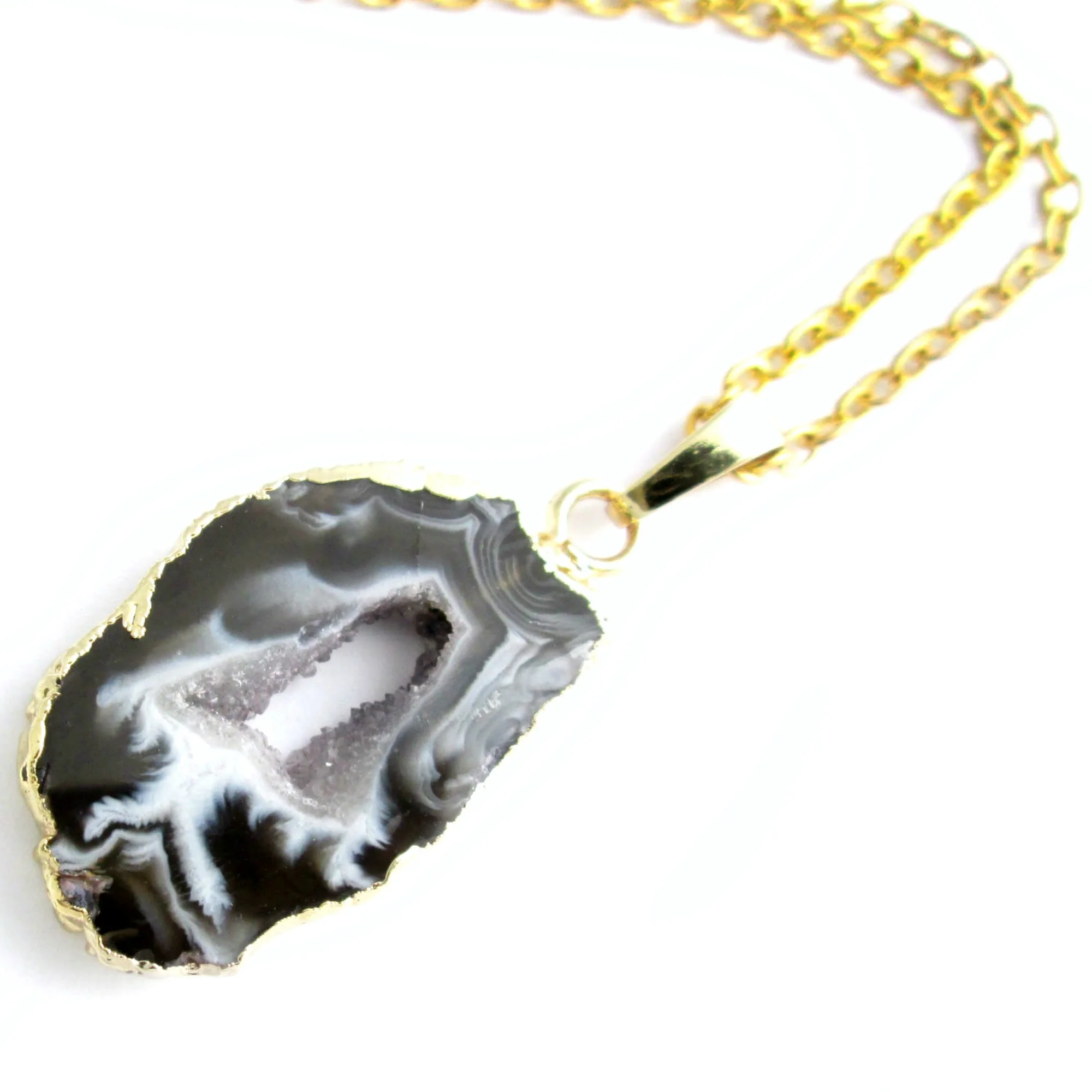 Occo Agate Slice Pendant