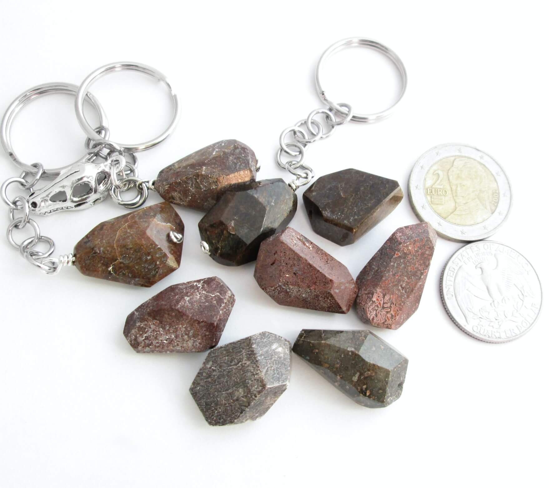 Dinosaur Bone Keychains, Genuine Fossil Stones — CindyLouWho2