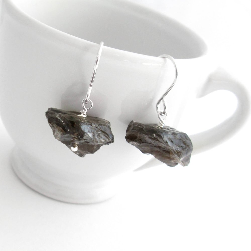 Brown Druzy Earrings Titanium Geodes, Surgical Steel Hooks — CindyLouWho2