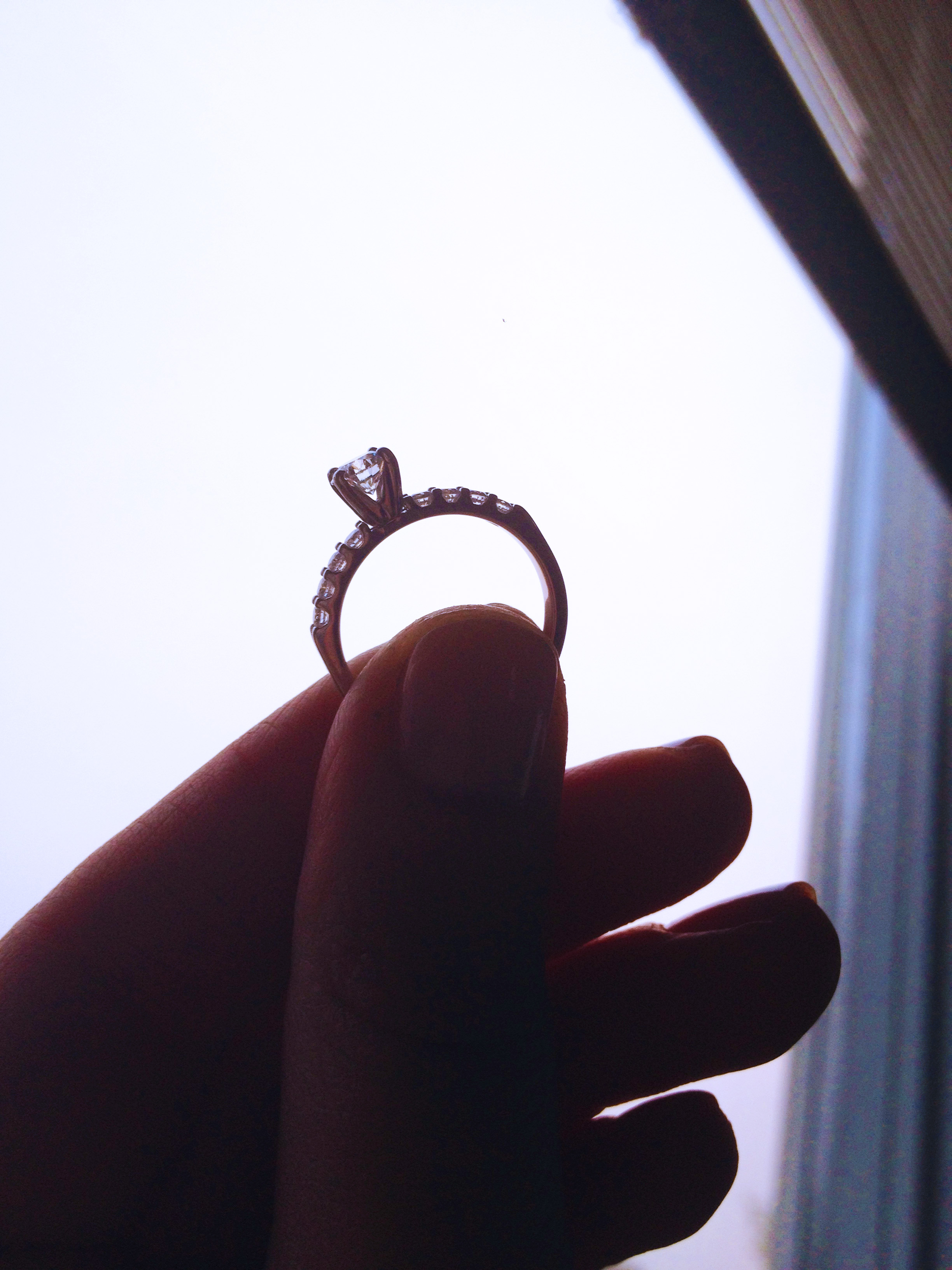 Tony proposed to me on May 23, 2014. I spent the next 48 hours just staring at this stunning ring. I think I probably took over 200 photos of it on and off my hand in that span of time too.