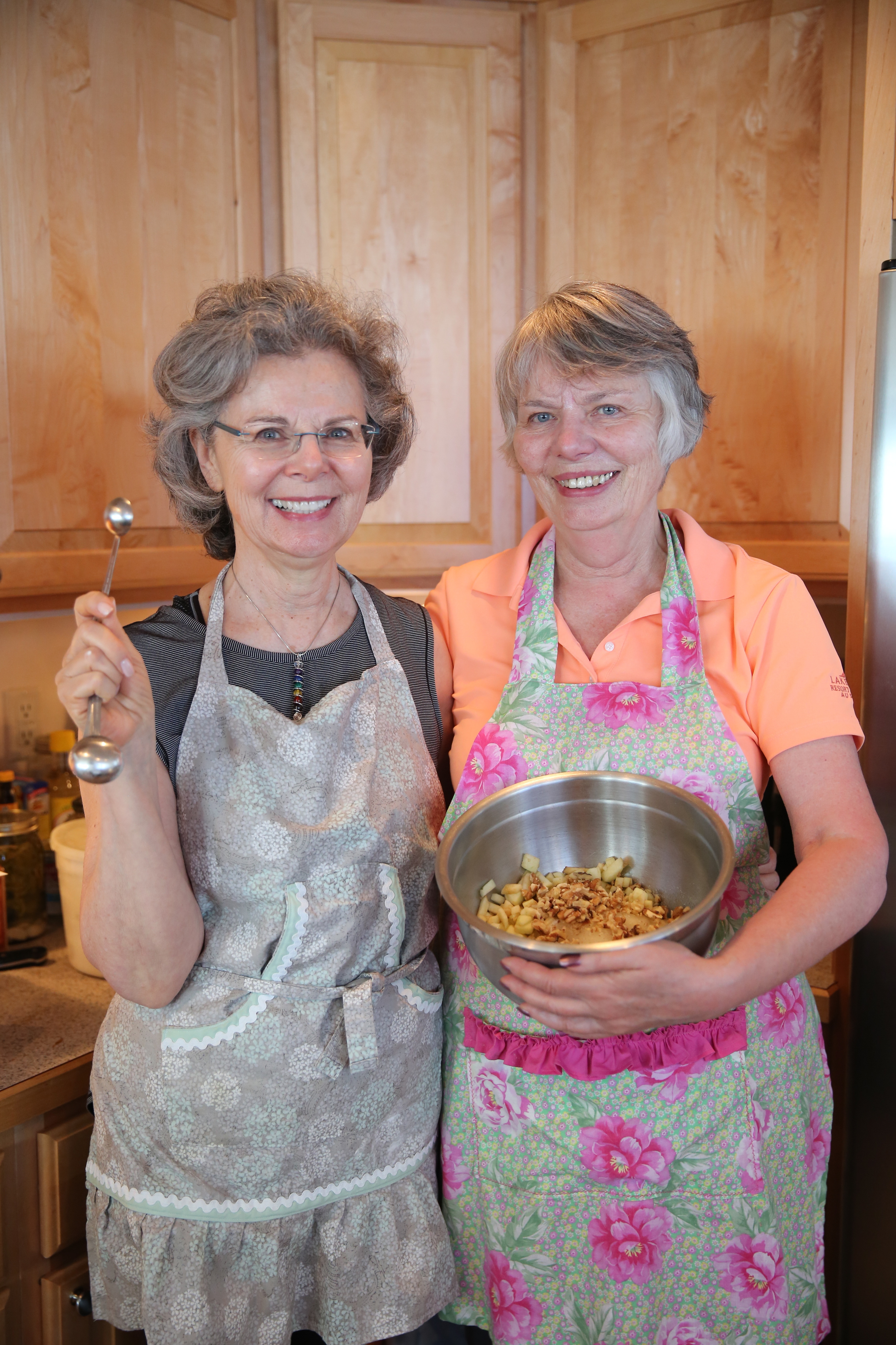 My Aunt Patty & Aunt Kathy took on the task of making our wedding cakes. It was a huge undertaking to have a table of Fifteen (!!!) cakes, but my Aunts were wonderful help. The days leading up to a wedding are so chaotic, and I relished the chance to help them in the kitchen-- as it was one of the only chances we really had to visit.