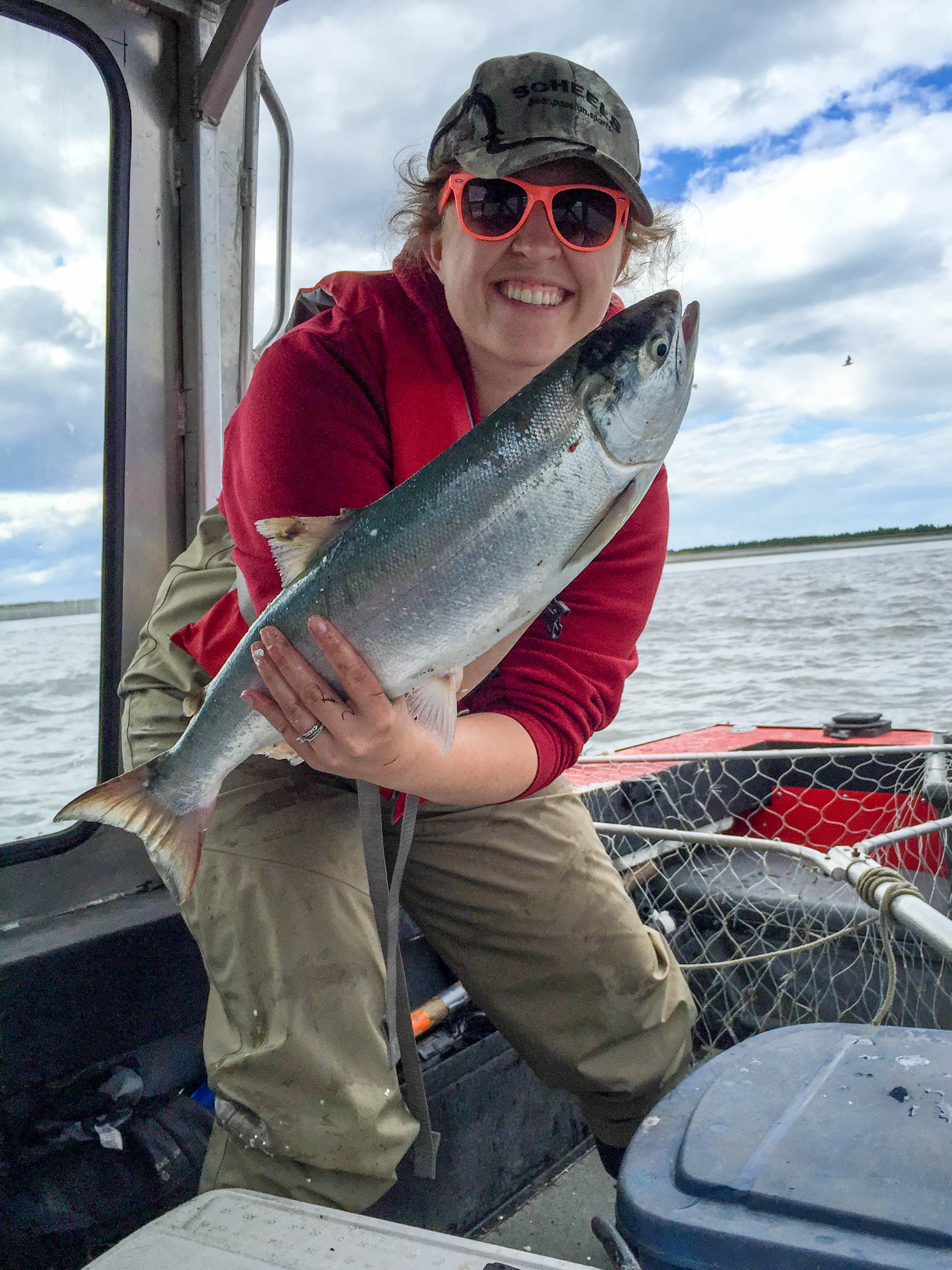 My first fish (unless you count a skunky pink from when I was 10 years old, which I don't.)