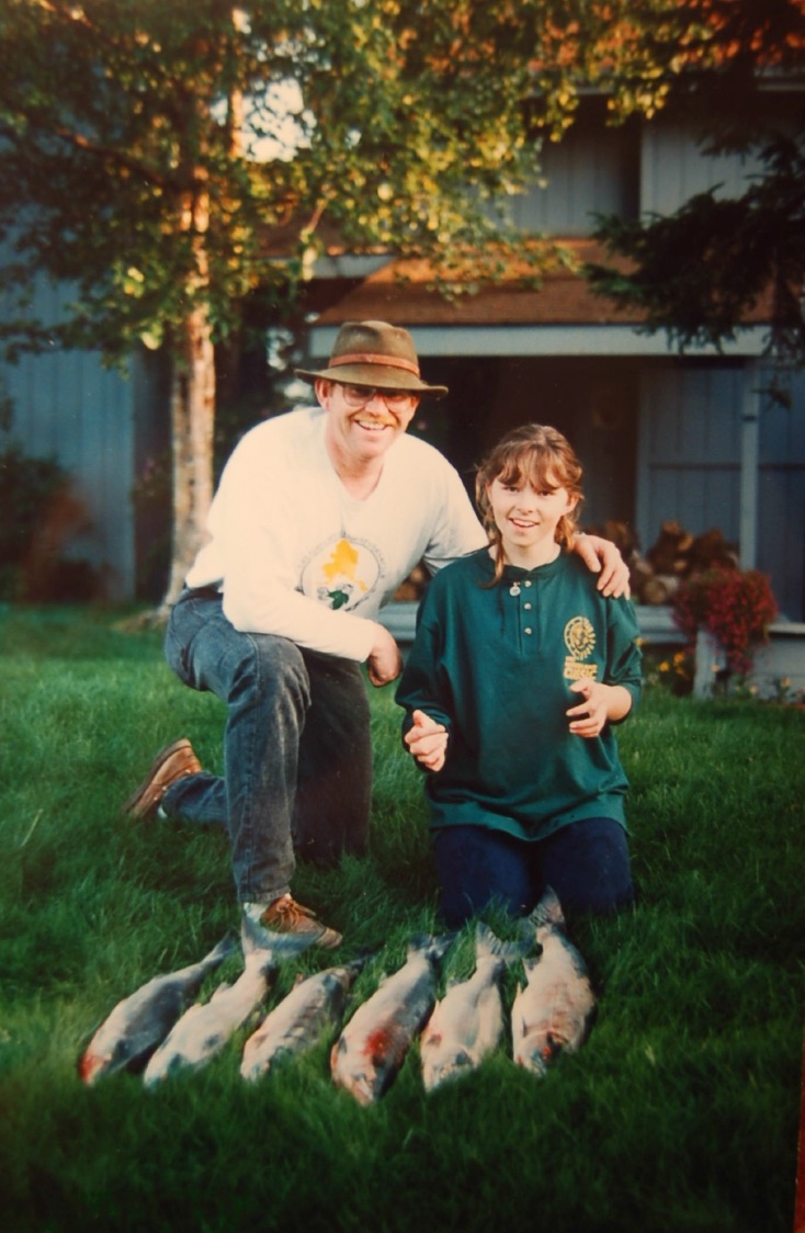 My sister and my dad, circa 1997.