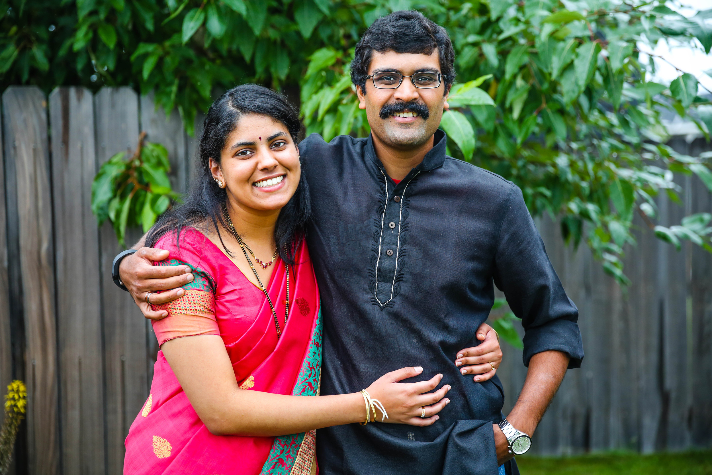 Tulsi and her husband, Samir.