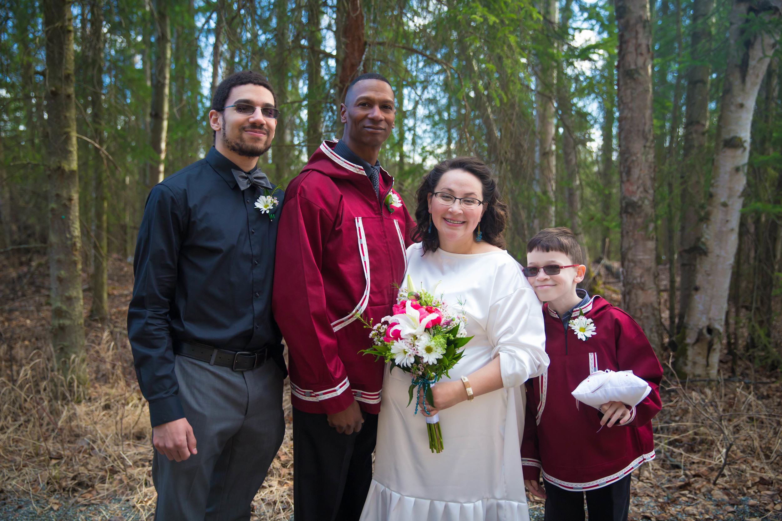 A family photo! Since this picture, Tasha and Rico have welcomed son, Tiberius! :)