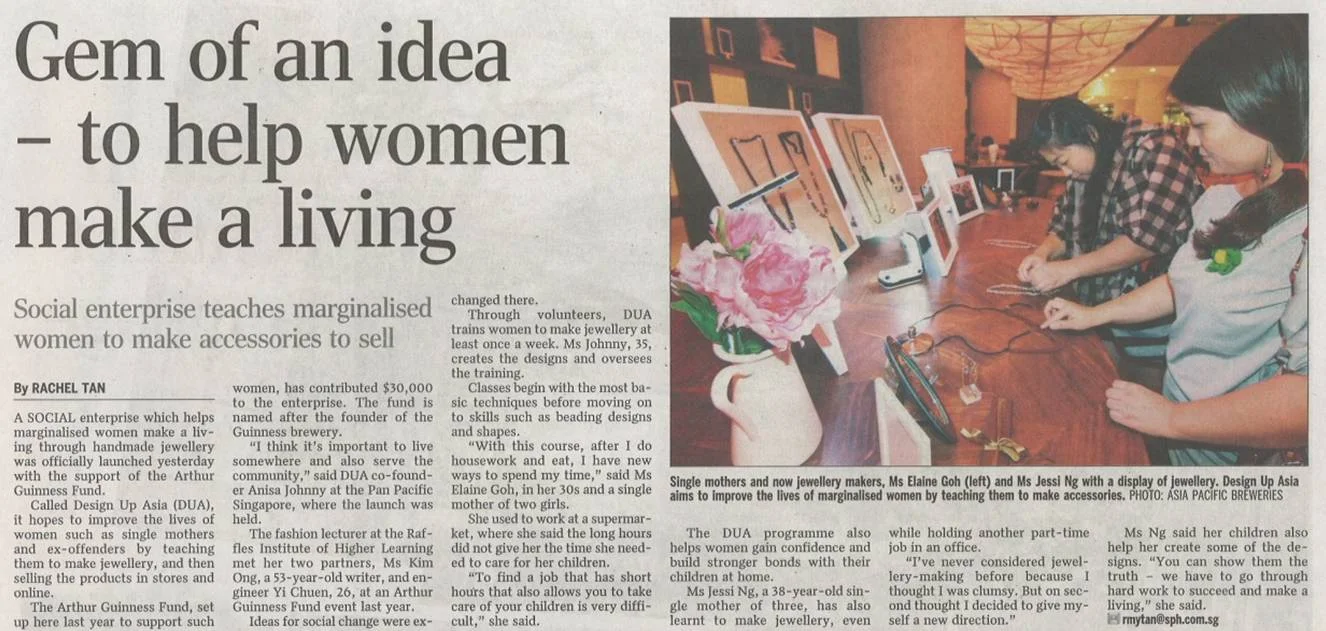 200413 The Straits Times_Gem of an idea - to help women make a living_Pg....jpg