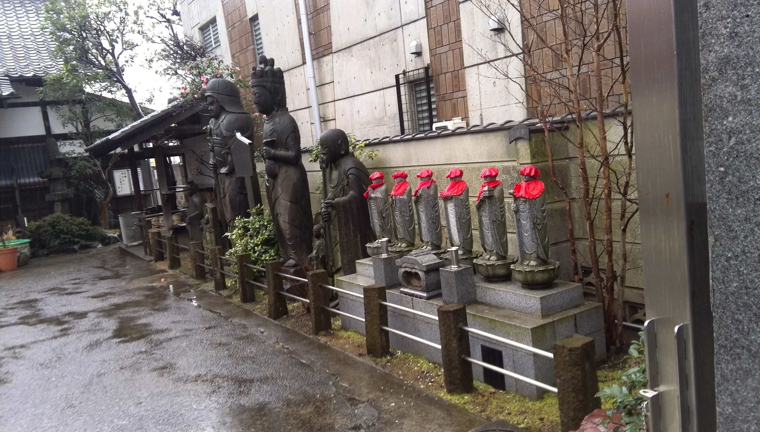professional jizos at a local temple in Yanaka