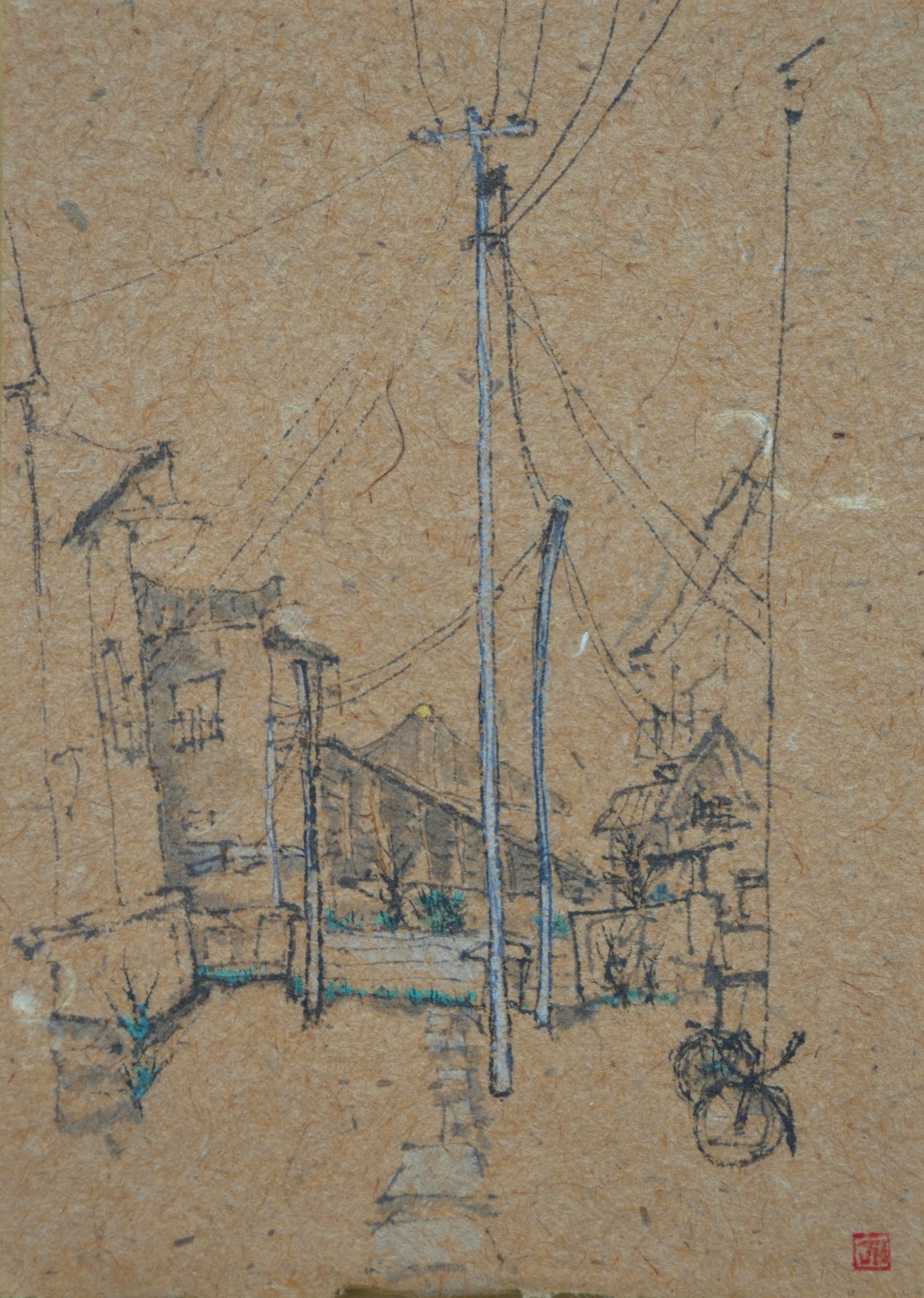Yuito's Alley, 22x16 cm, 