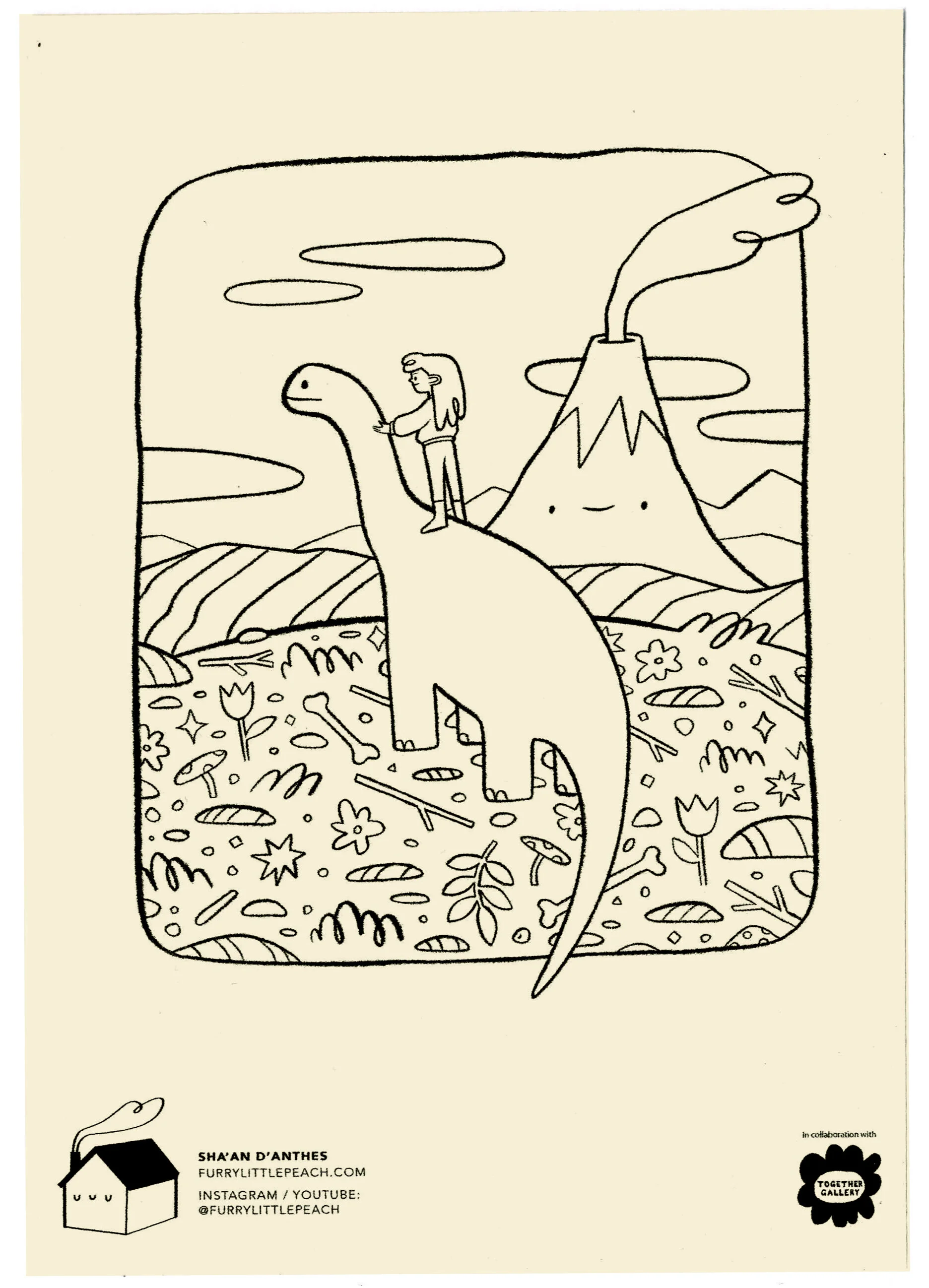Together Gallery Colouring In Sheets Furry Little Peach