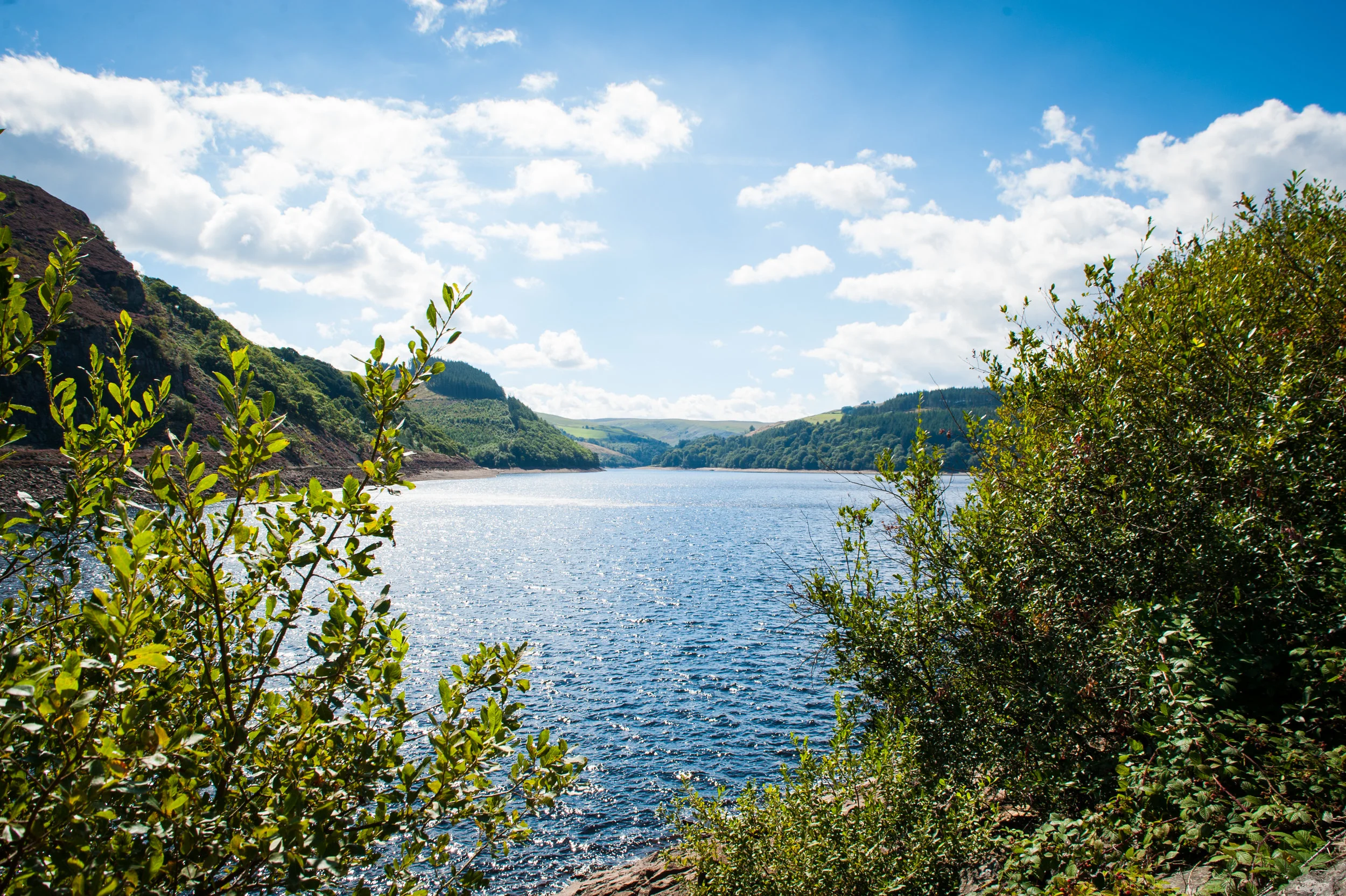 Caban-Coch reservoir (lowermost)