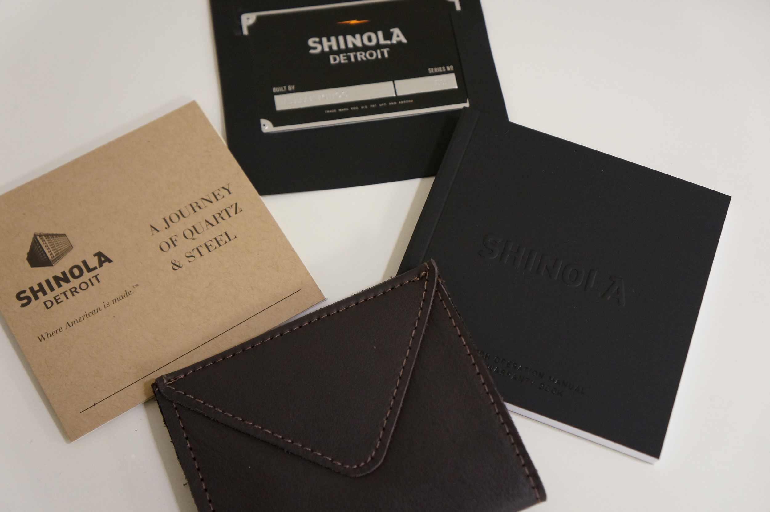Shinola Watch Box Contents