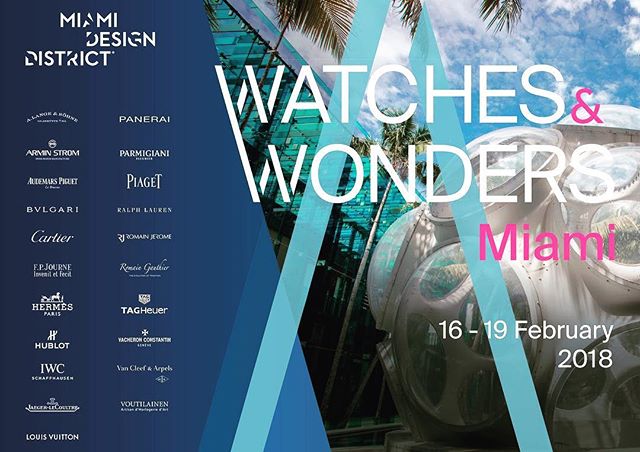 IWC, AP, Panerai and others coming together for four days in Miami this February. Does it get any better? See you there 🛩