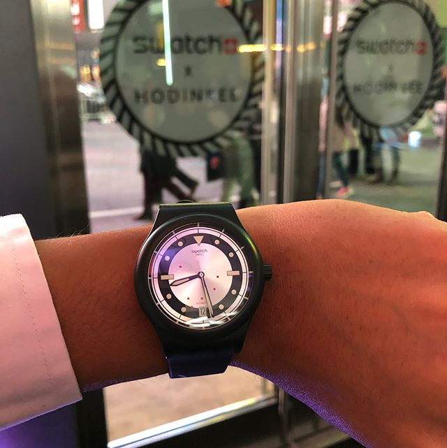 For a watch collector in NYC it doesn&rsquo;t get any better than this. Great event with @hodinkee and @swatch_us ! Happy to be an owner of the new Sistem 51 collaboration.