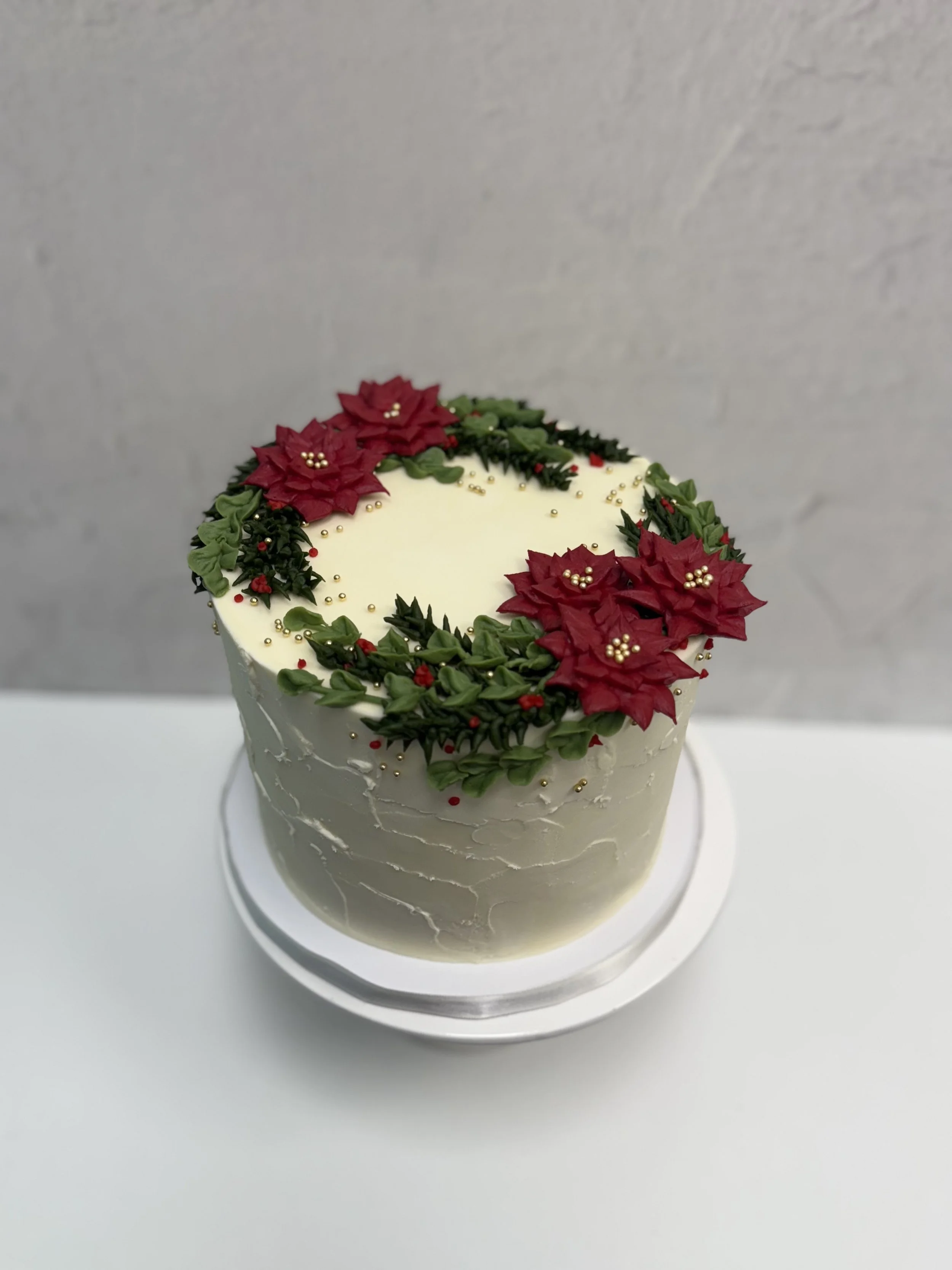 Pionsettia Princess Cake