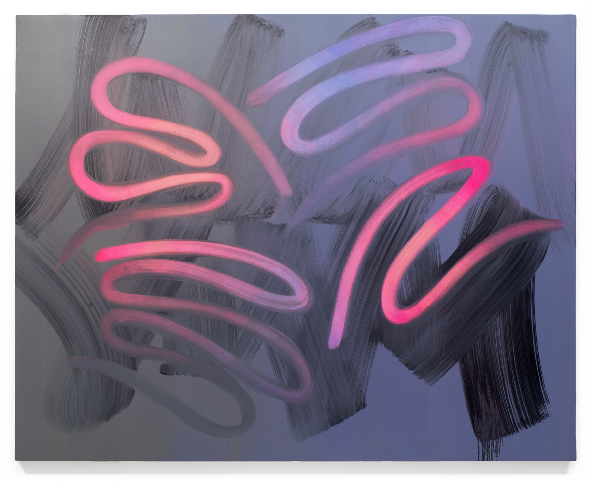 Shiftless , 2015 Oil and acrylic on canvas 46 x 58 in
