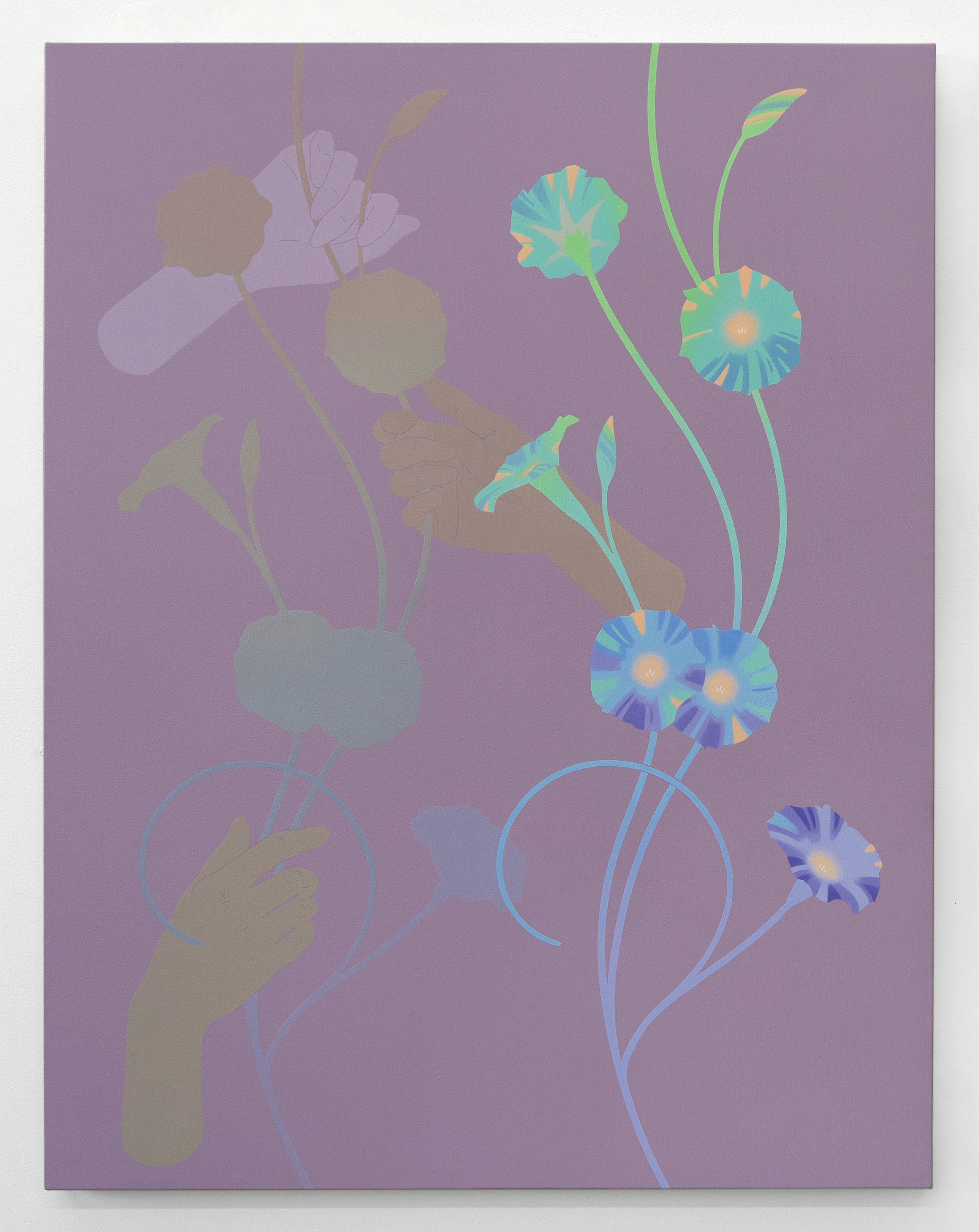   Violet Door , 2023 Oil and acrylic on linen 36 x 28 in   