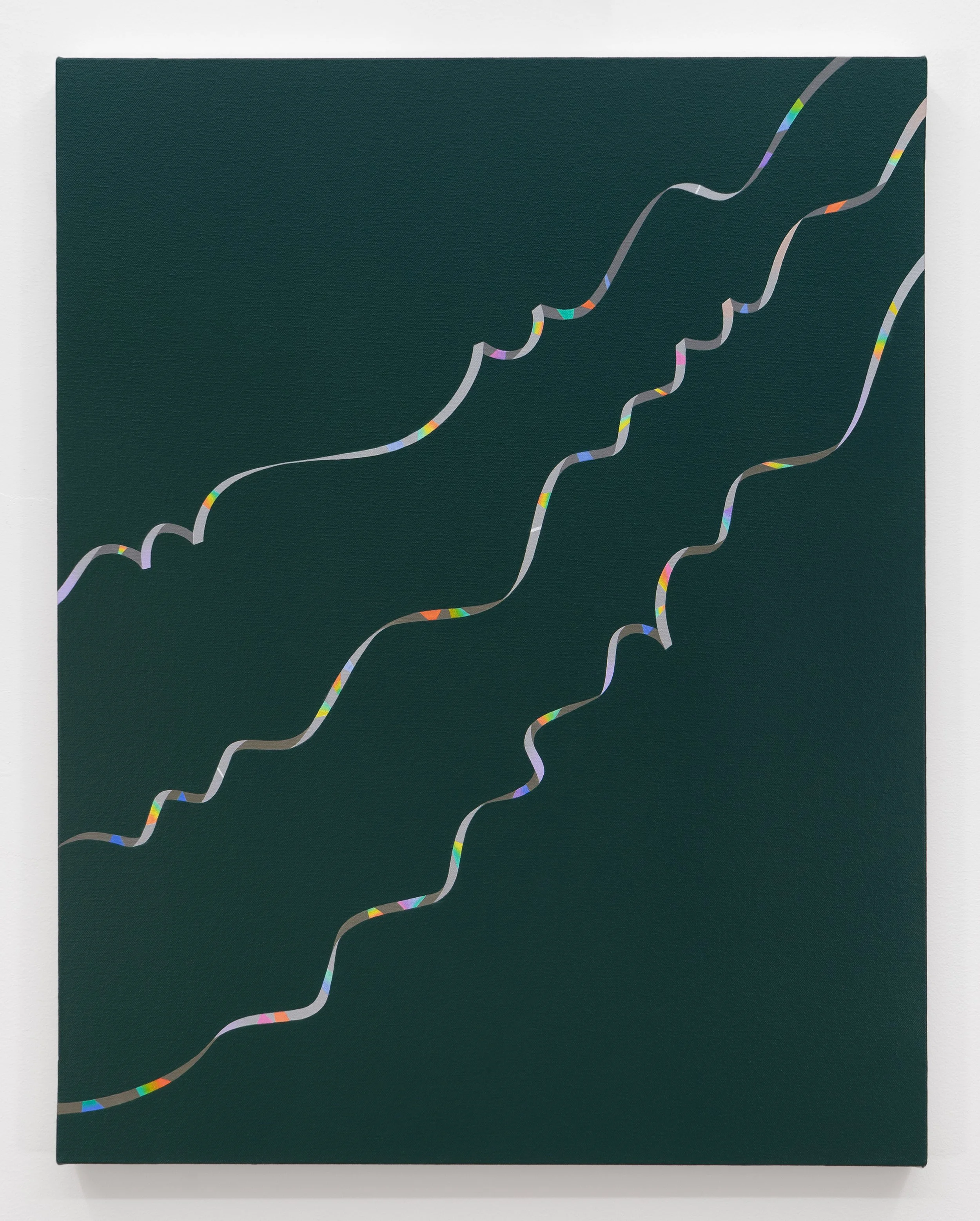   Forest Bathing , 2026 Oil and acrylic on canvas 28 x 22 in   