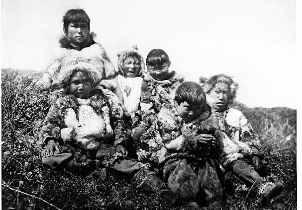 Edward S. Curtis, Nunivak Children, Photograph, 1929
