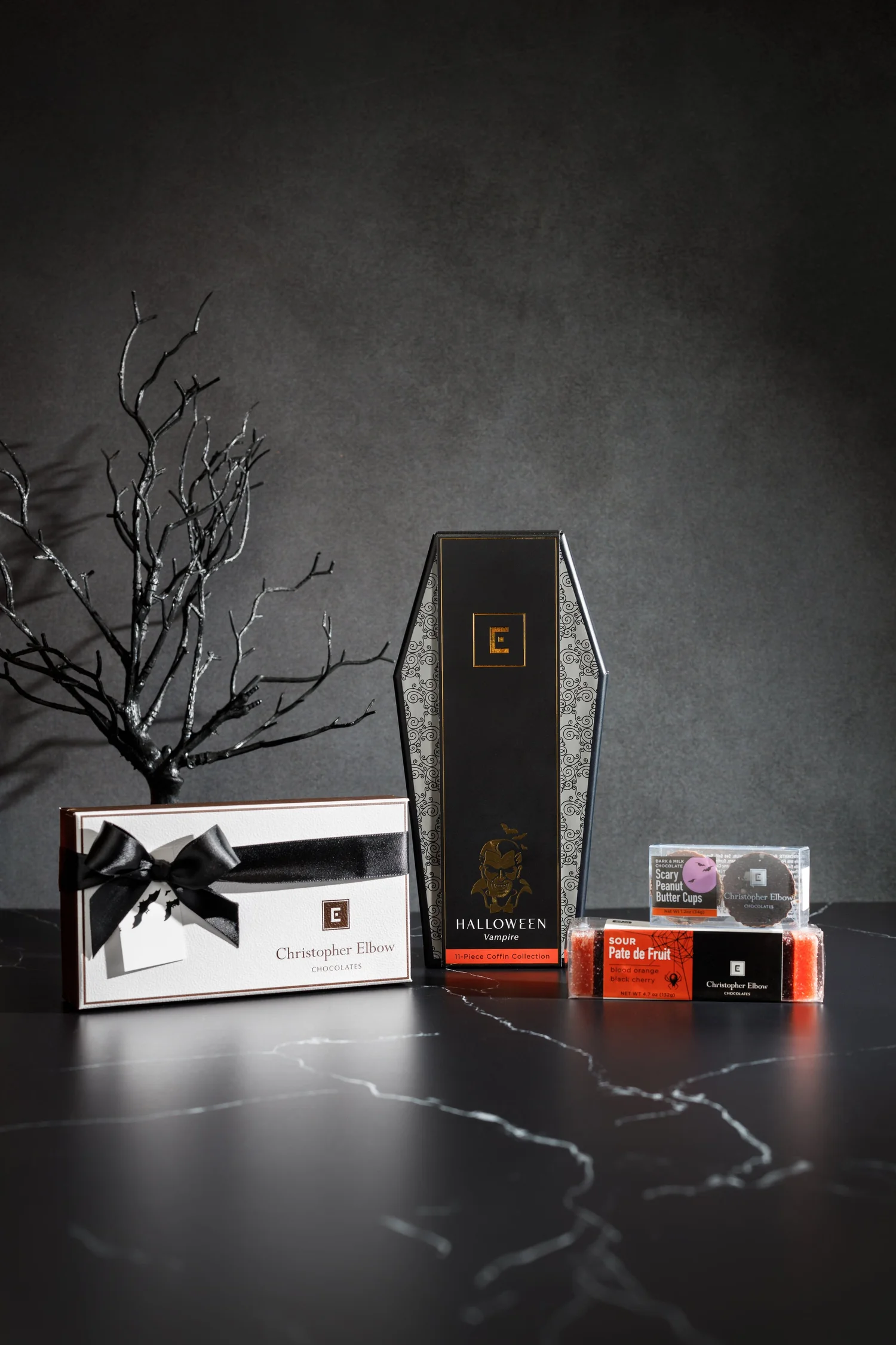 Dramatic Halloween chocolate product campaign