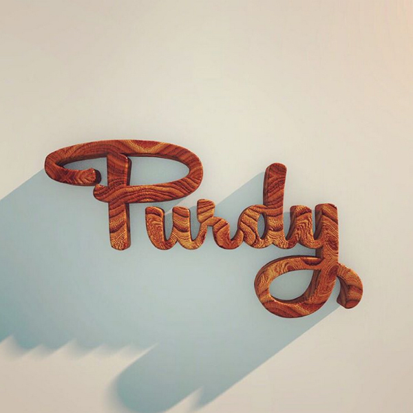 Logo of "Purdy," down to earth cosmetics brand.