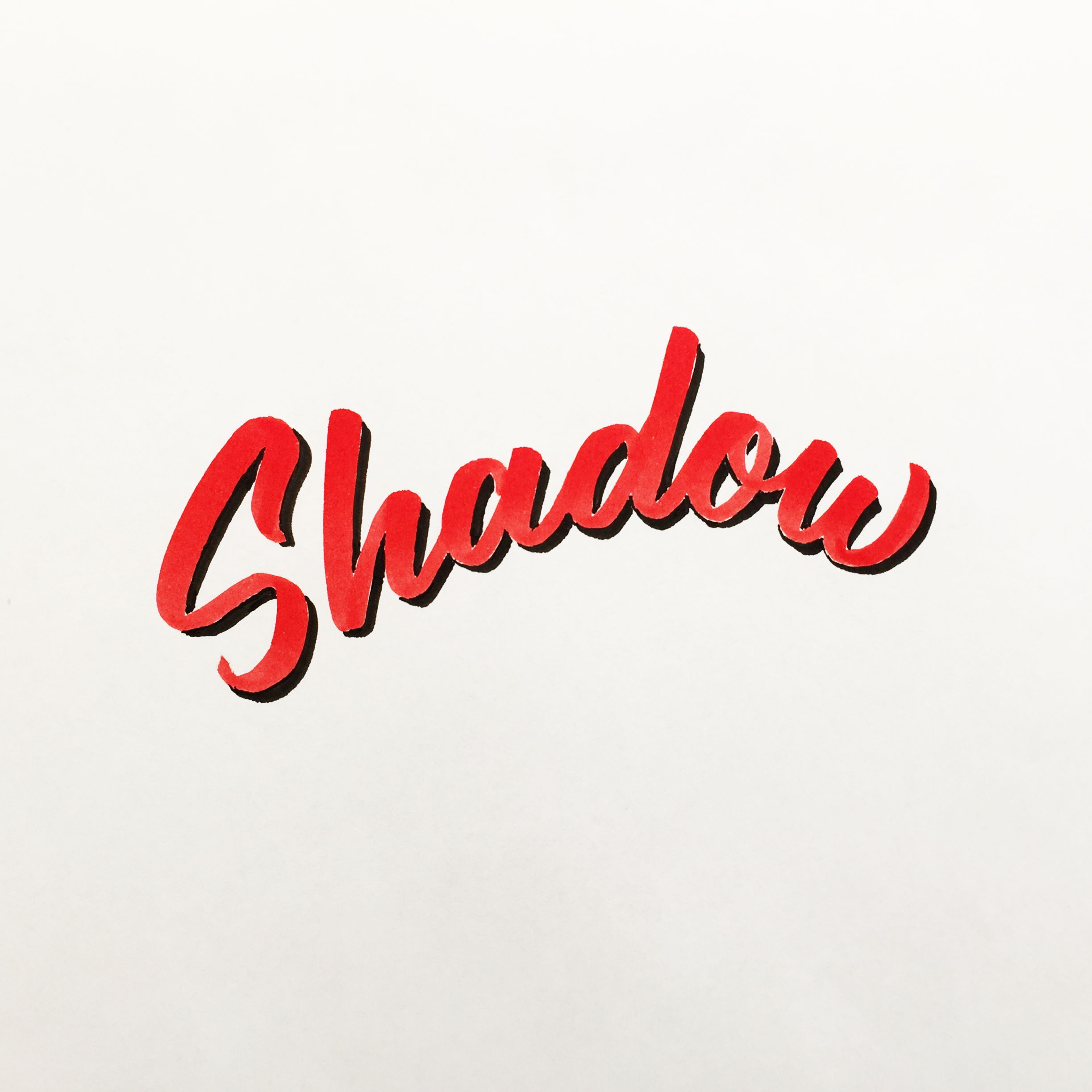 Brushpen shadow/shade no offset