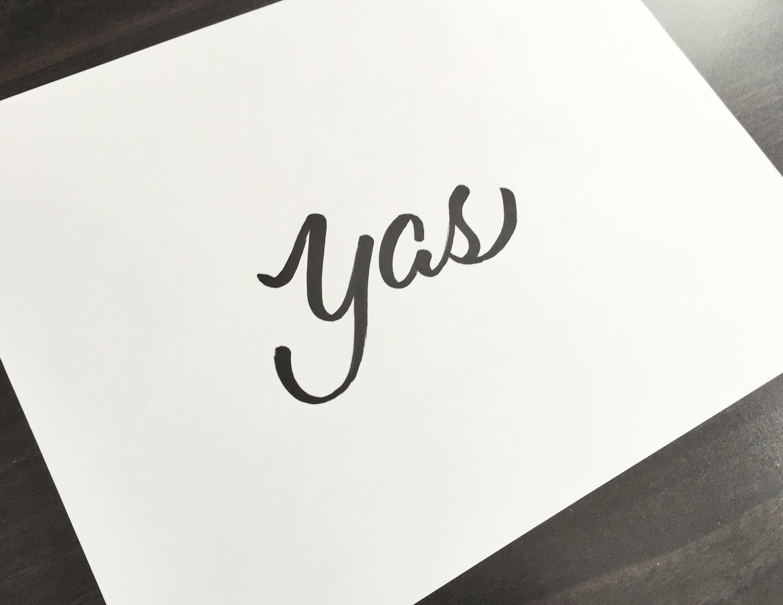 STEP 1: CREATE LETTERING AS USUAL