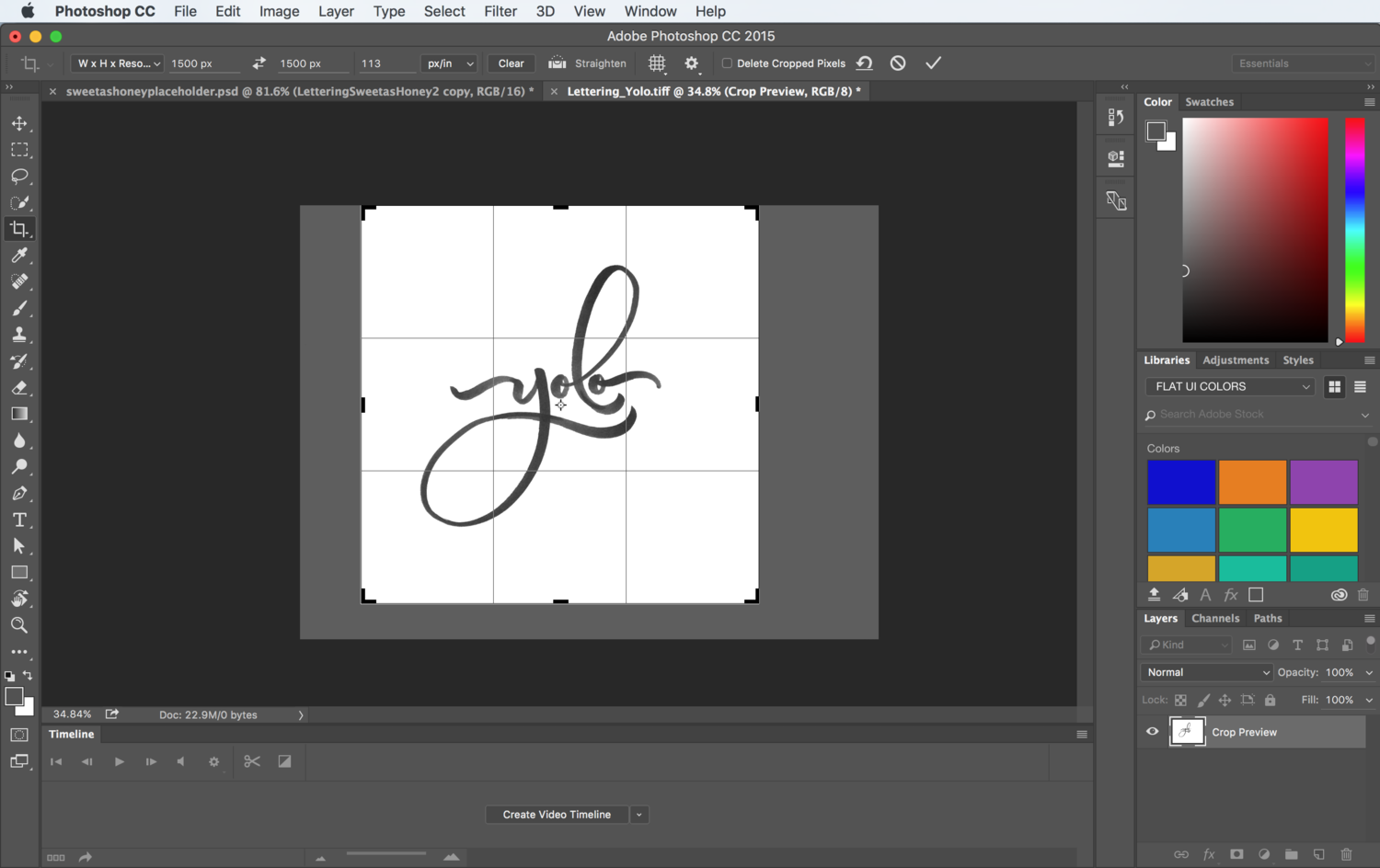 how to put your lettering over a photo