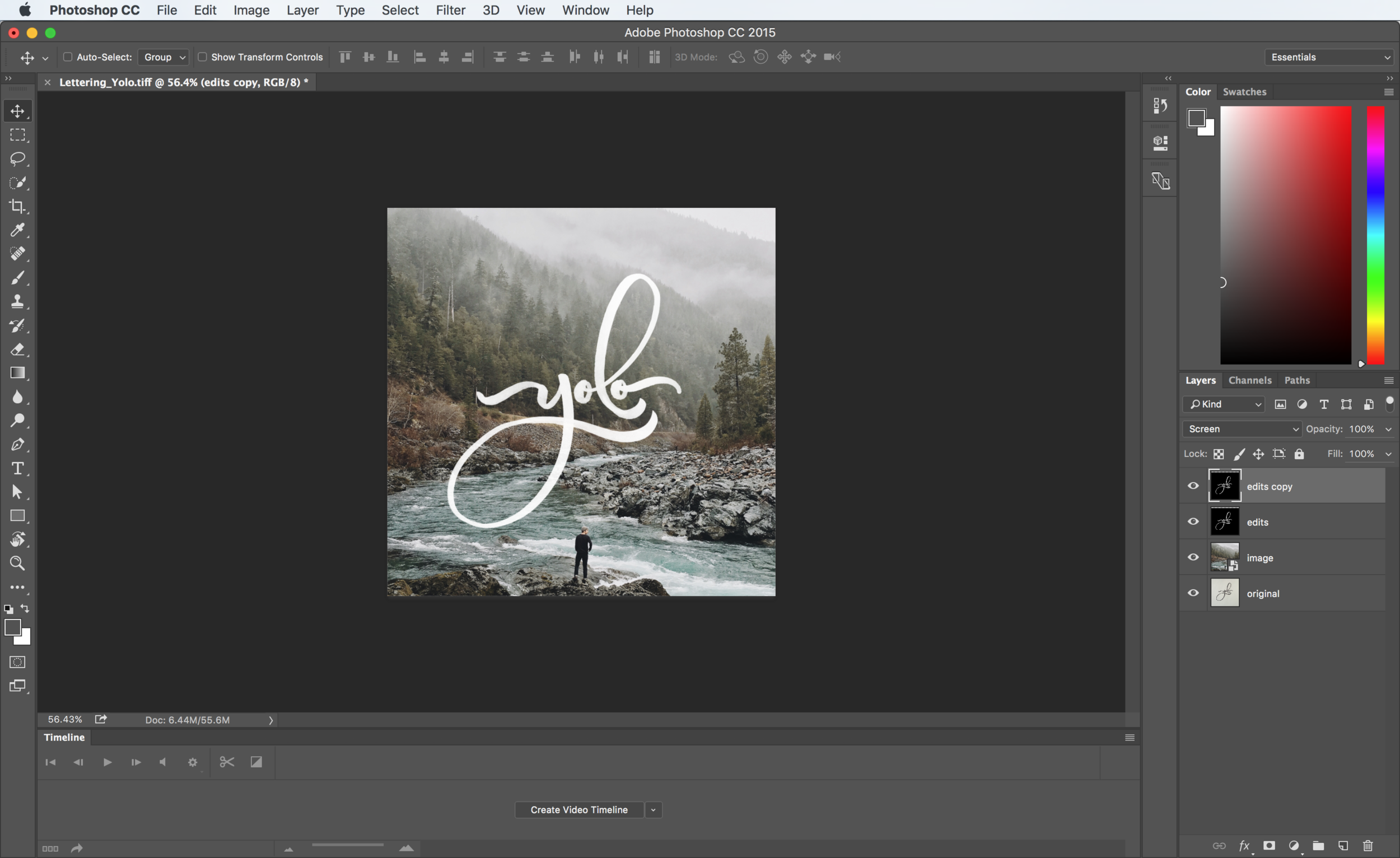 How to put your Lettering over a Photo with Photoshop — noahcamp.com