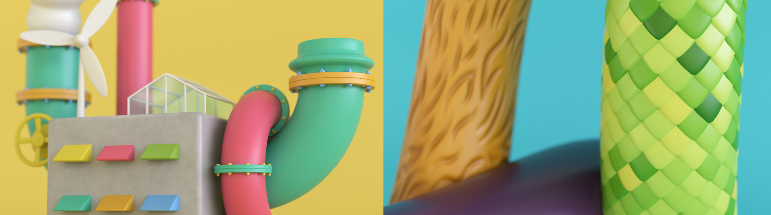 Method Home 3D type Closeups by Noah Camp