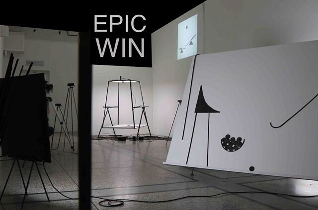 Epic Win -Wimbledon Space gallery 2019 &quot;Will's work is very generous to the viewer: playful, innovative, collaborative - with an emphasis and delight in making, and engineered with an exceptionally playful touch. 
Epic Win is an installation of 