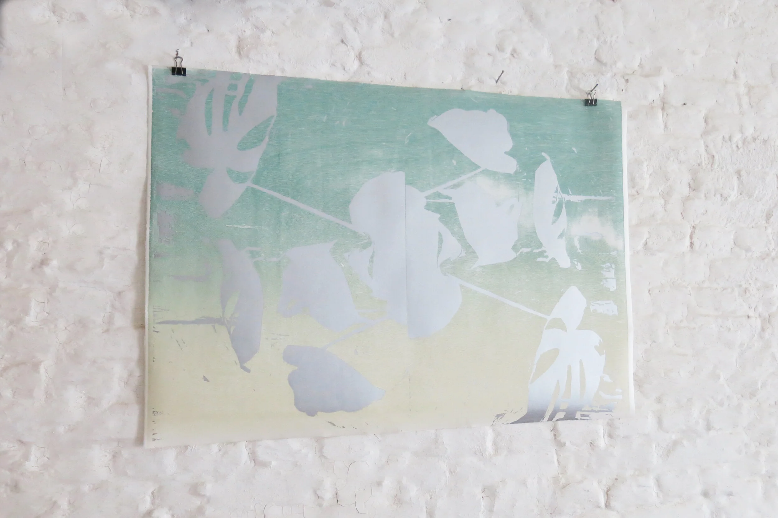  Houtsnede op zerkall, 50 X 73 cm, 2021 
