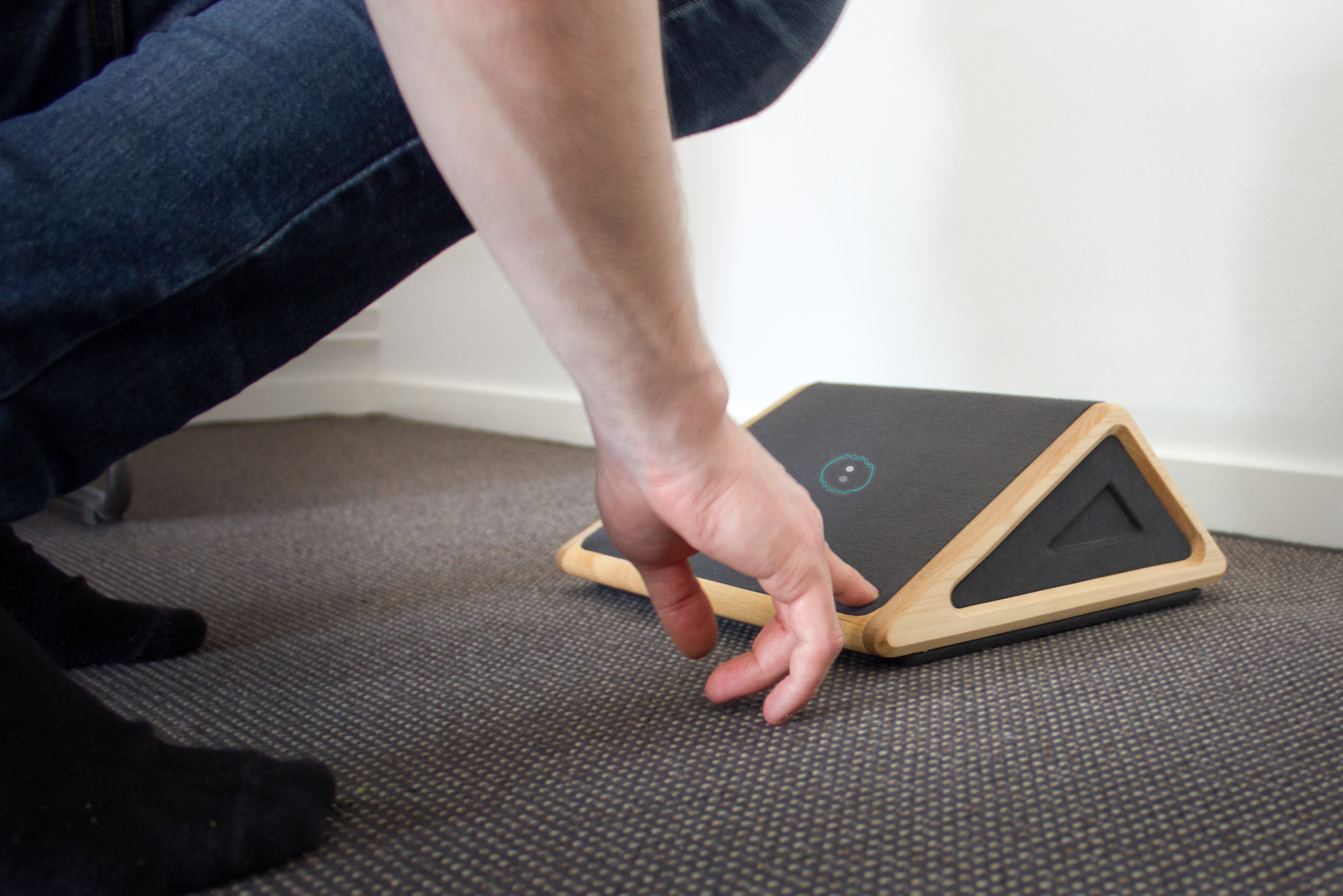 1. The user activates the device