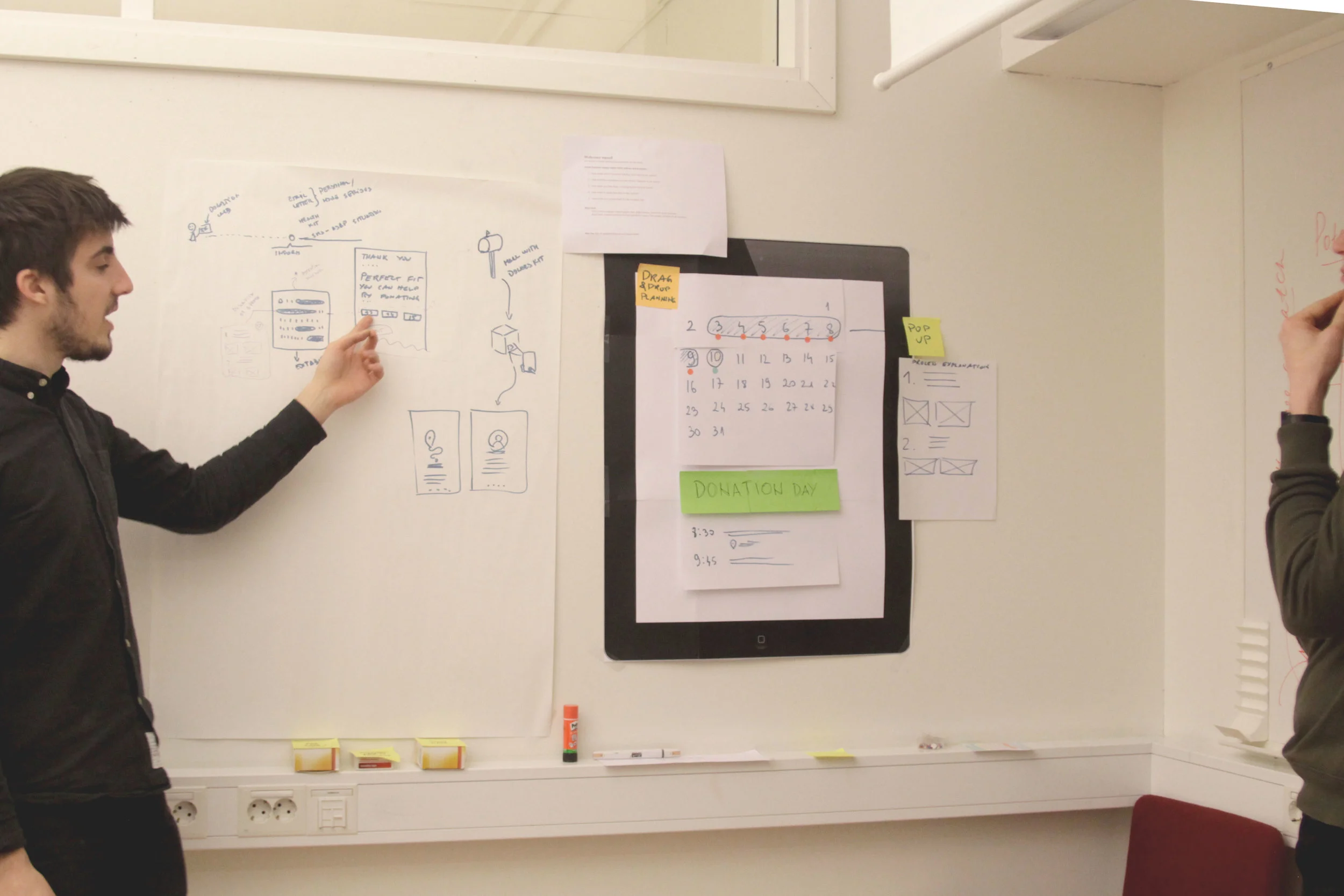 Participants sharing their ideas on device models