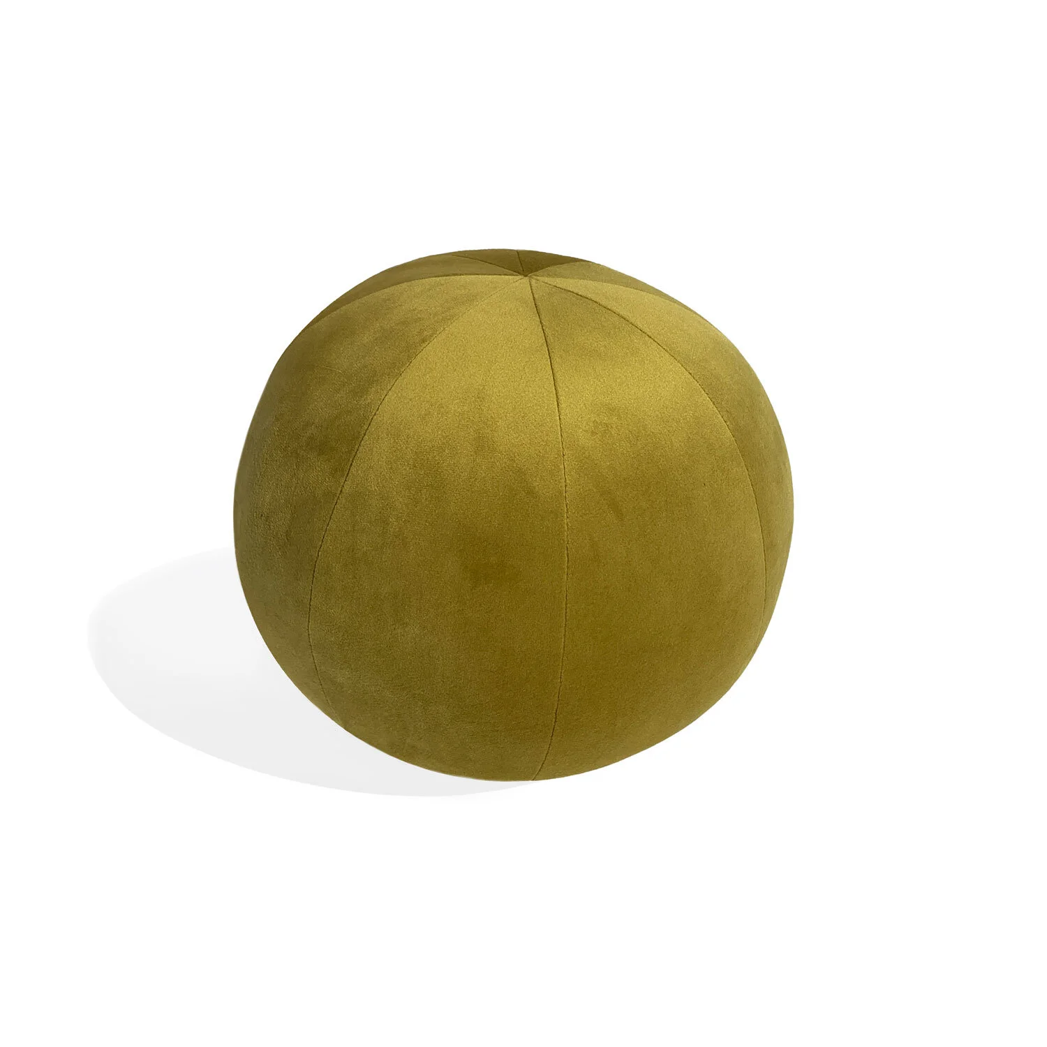 Melissa Bamber Velvet Ball Pillow, Citron