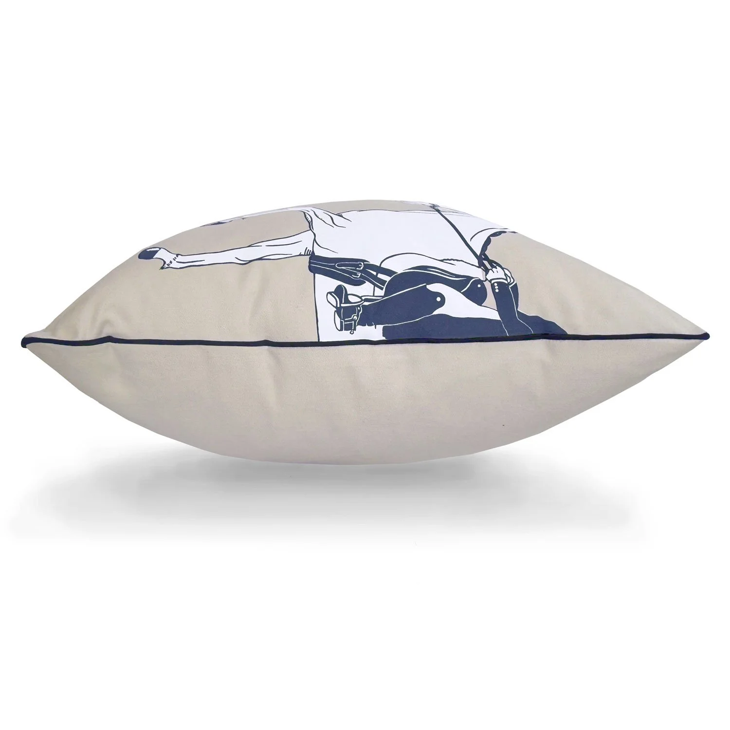 MarchingHorsePillowCreamNavyTrim_Side.jpg
