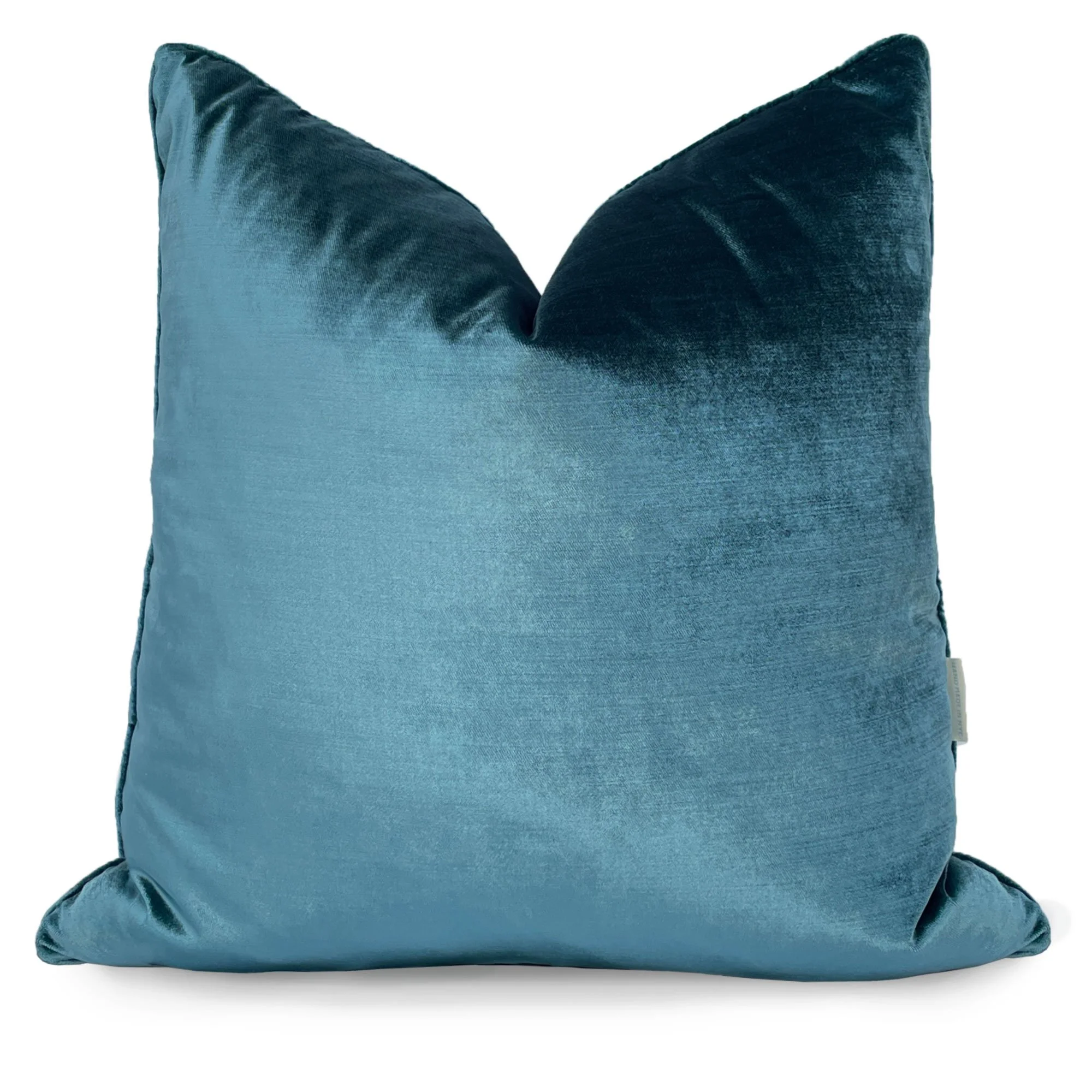 Peacock Blue Velvet Pillow, Cerulean Blue Velvet accent pillow, shimmering velvet luxury living room country style contemporary traditional style luxury living room bedroom pillow kitchen banquette