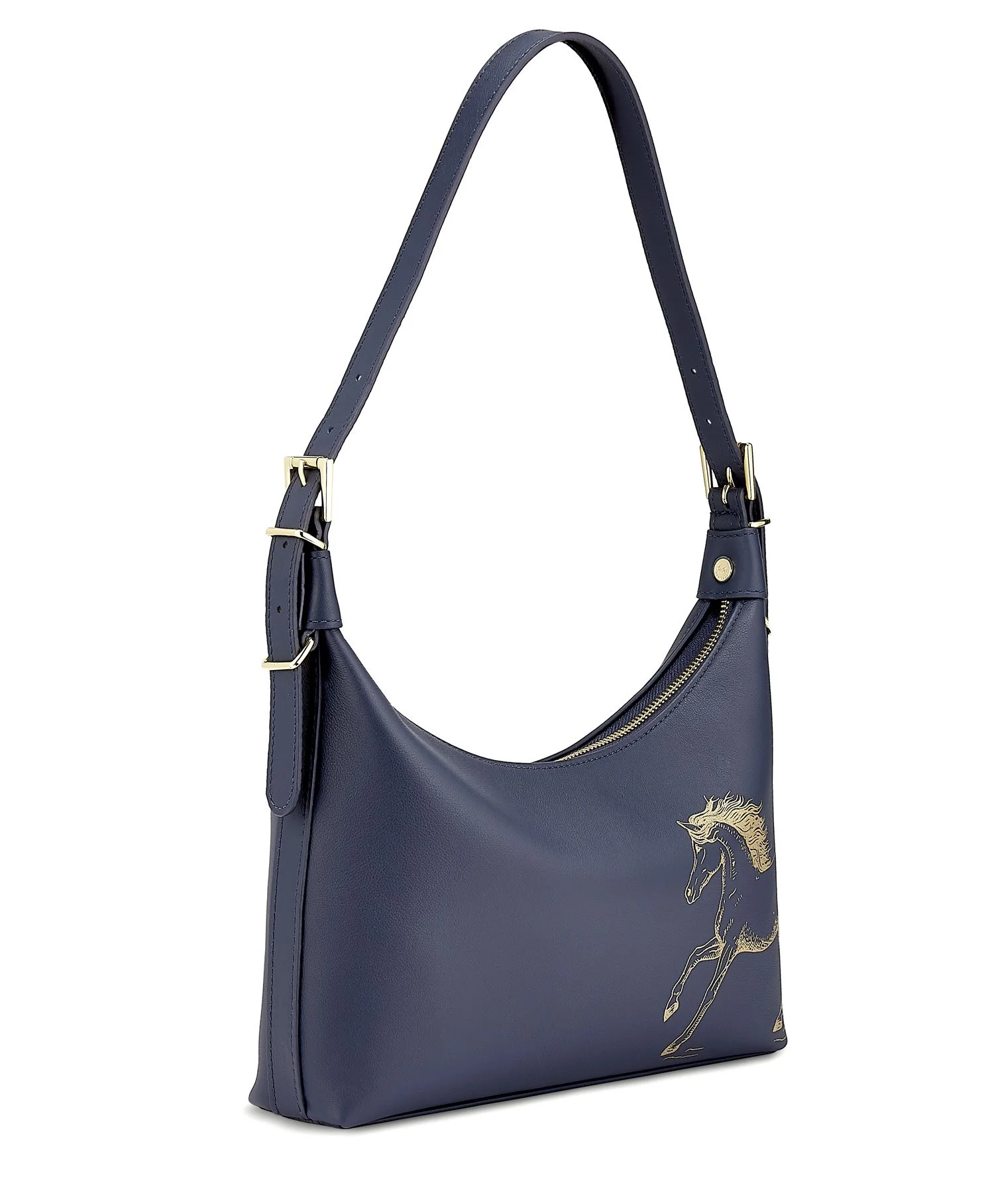 Blake_elegantHorse_leatherShoulderBag_navyBlueandGoldtrim_SideViewW.jpg