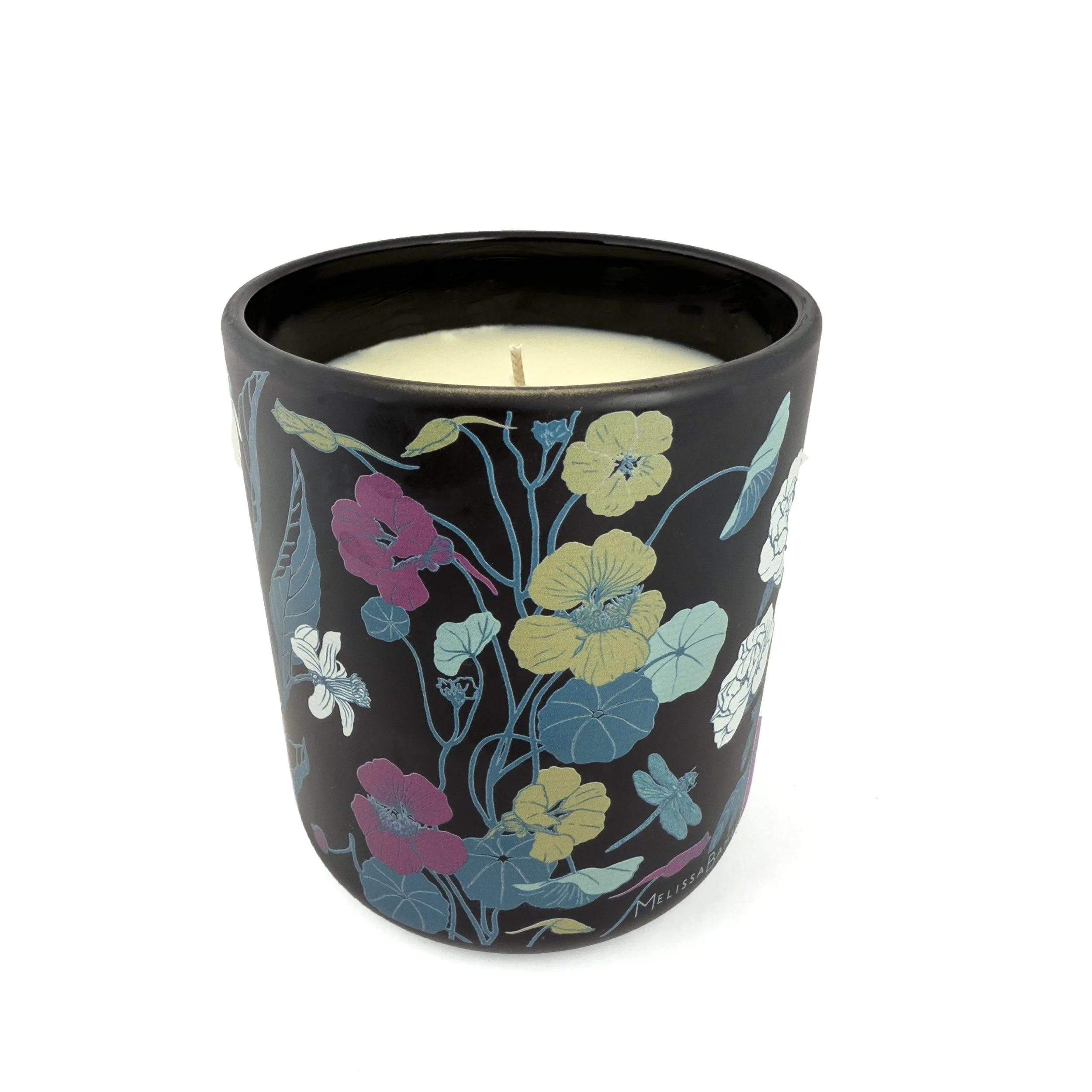 Midnight Garden Candle, Botanical design, decorative, gardenia and neroli, floral citrus fragrance