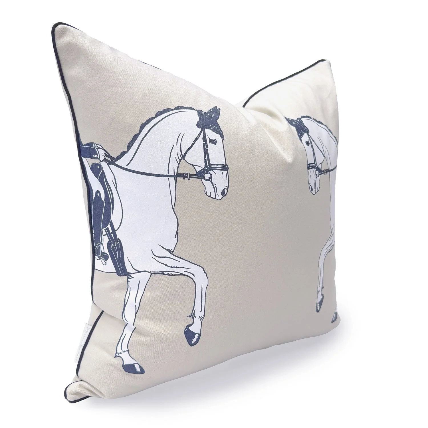 MarchingHorse_20InchPillow_NavyTrimSide.jpg