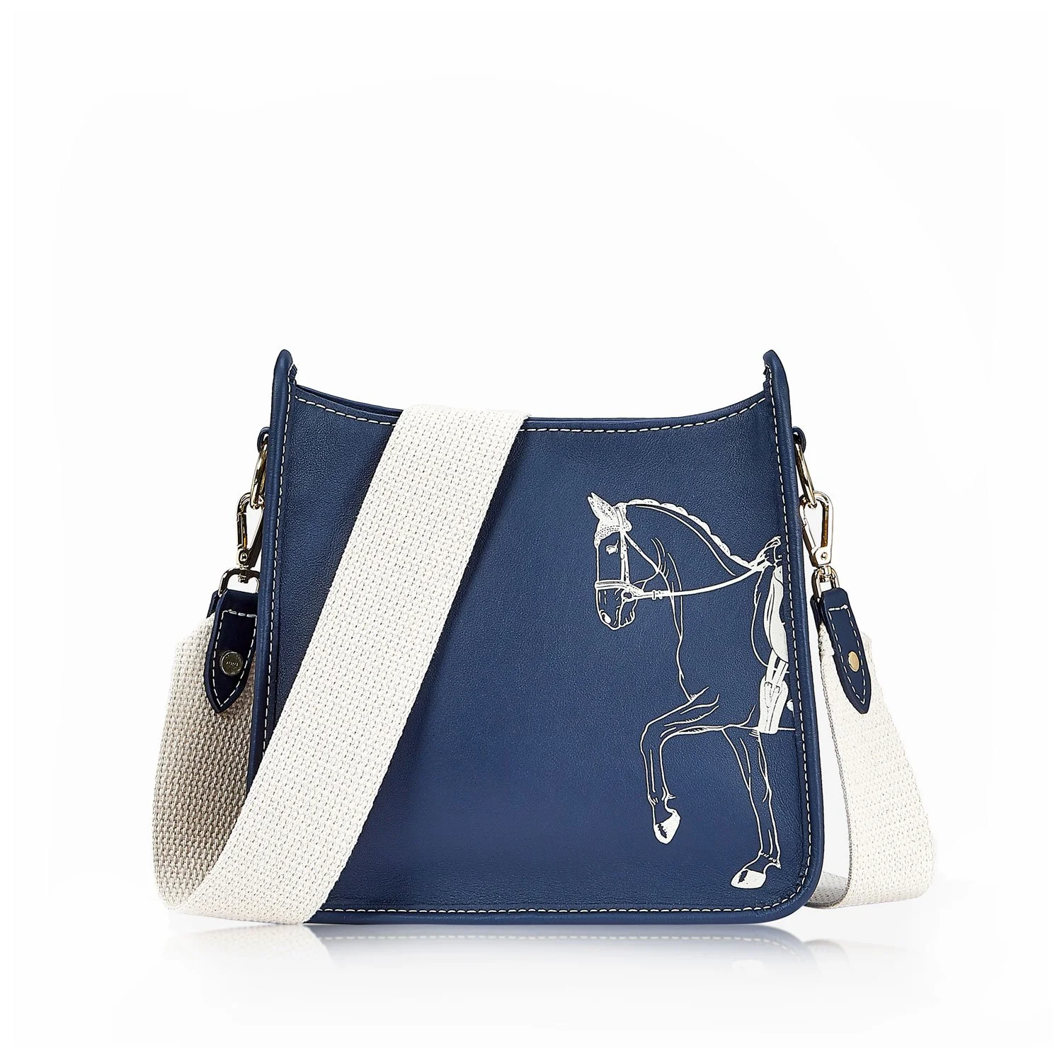 Marching Horse Cross body bag, Navy Blue