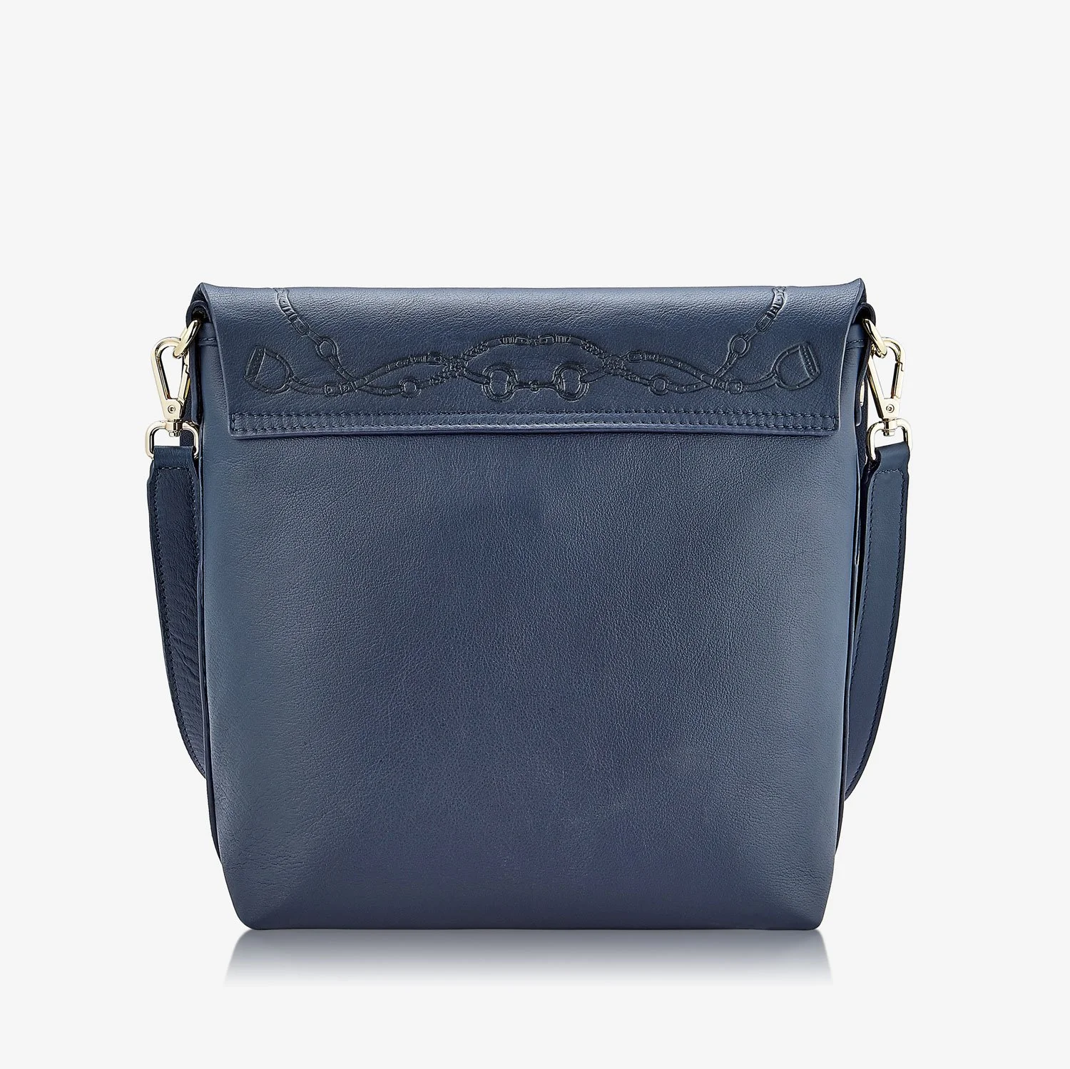 ANDIE equestrian edition  Bridle_Bag_navy Blue leather handbag bridle stirrup horse saddle bag