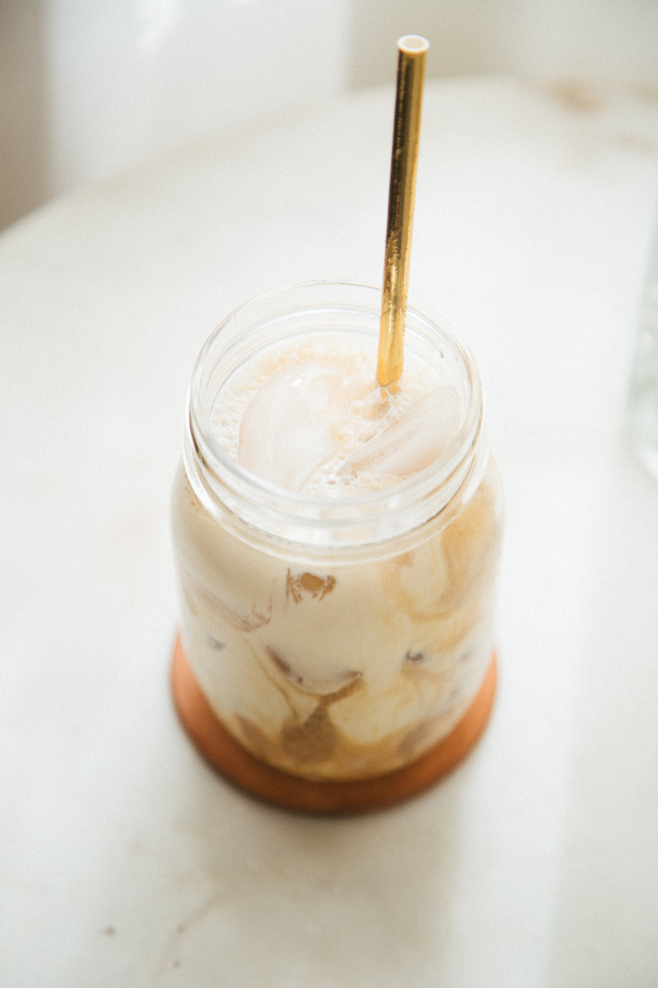 Cold brew coffee is my JAM! Pure Black Cold Brew , with some almond milk. 