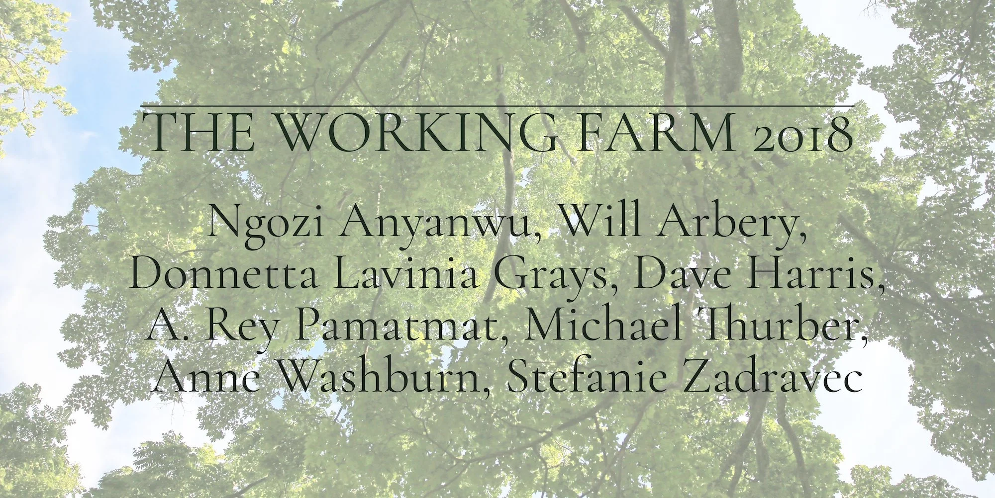 WORKING FARM COMPANY 2018. Thrilled to break bread with these amazing writers and many others in a five week residency at SPACE on Ryder Farm . New Play here I come! 