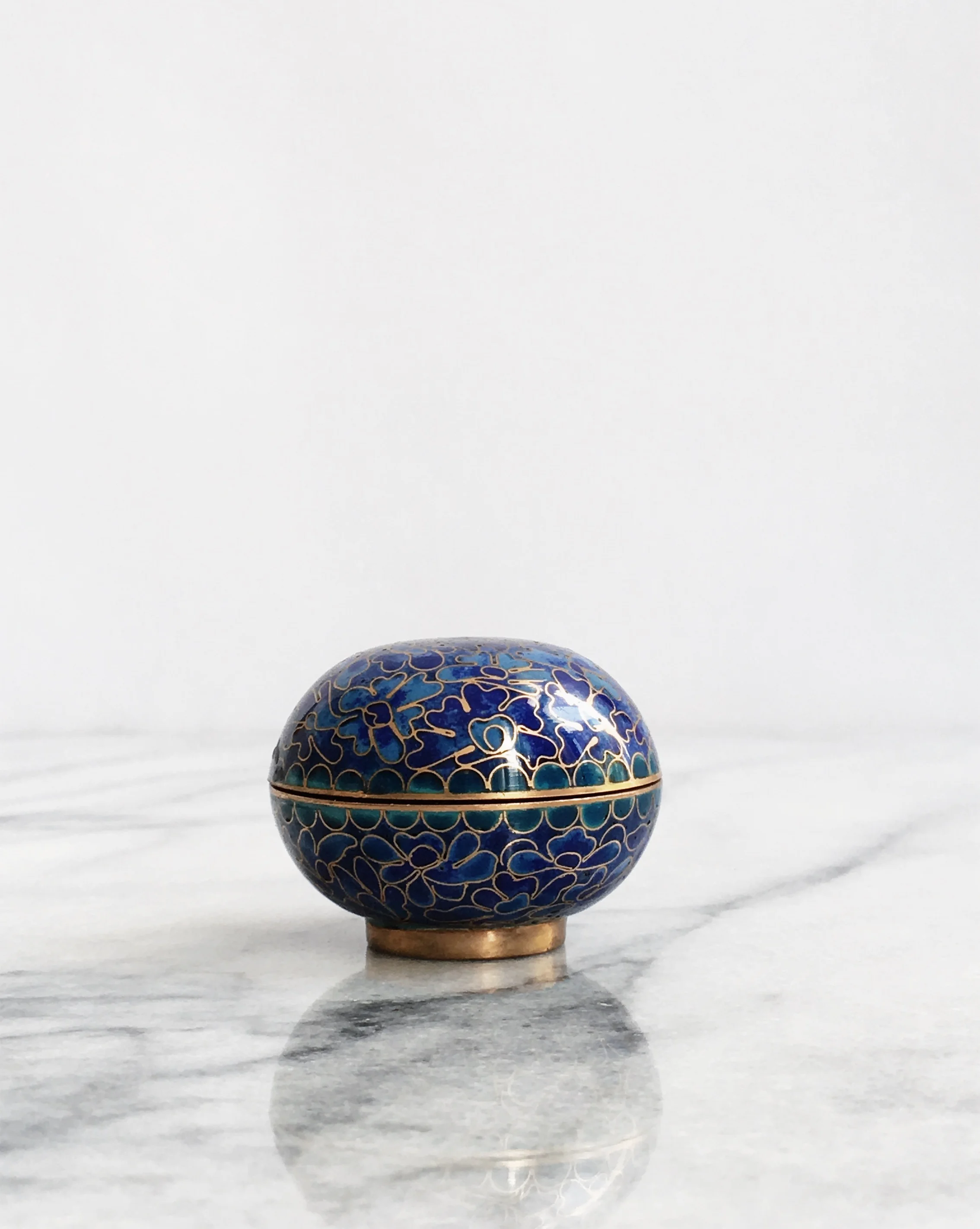marble & milkweed | vintage perfume case blue enamel flowers 2.jpeg