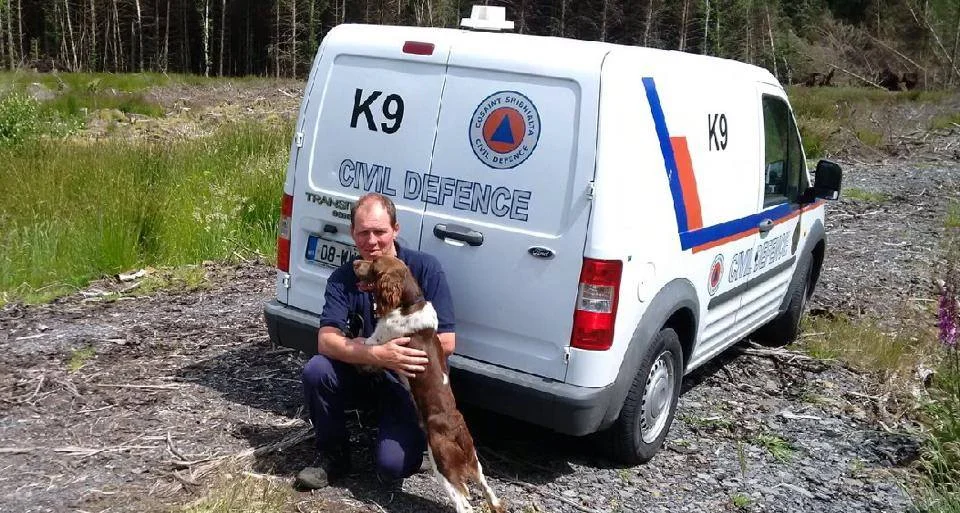 Max & his handler Mick - Dublin Civil Defence K9 Unit