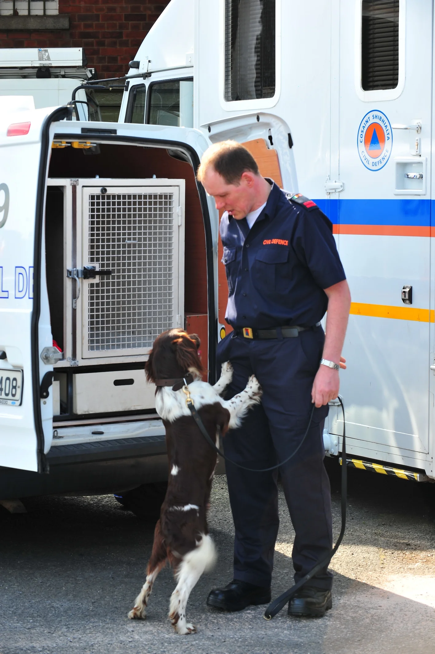 Max & his handler Mick - Dublin Civil Defence K9 Unit