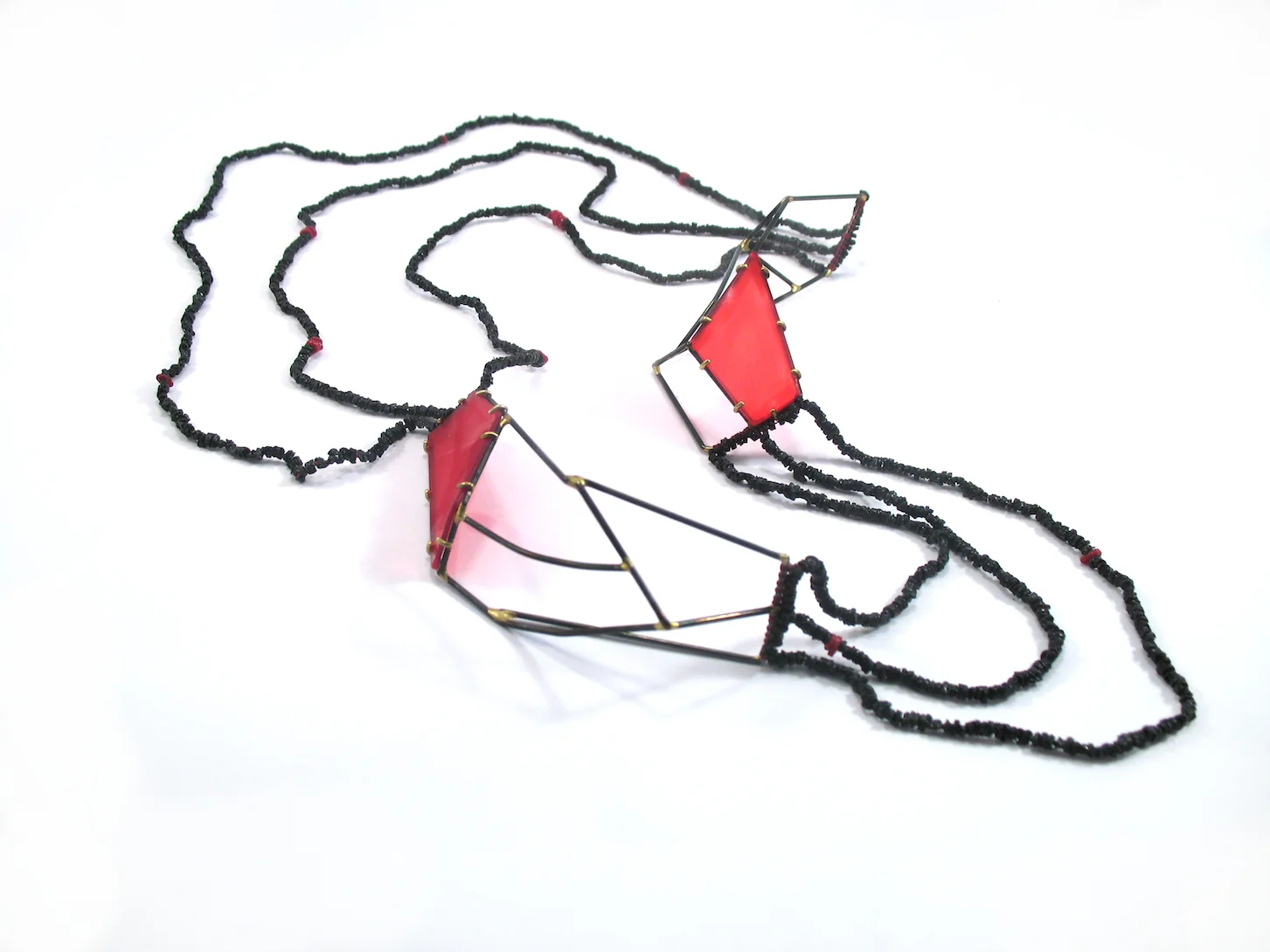 Sarah West, Red Fields Necklace